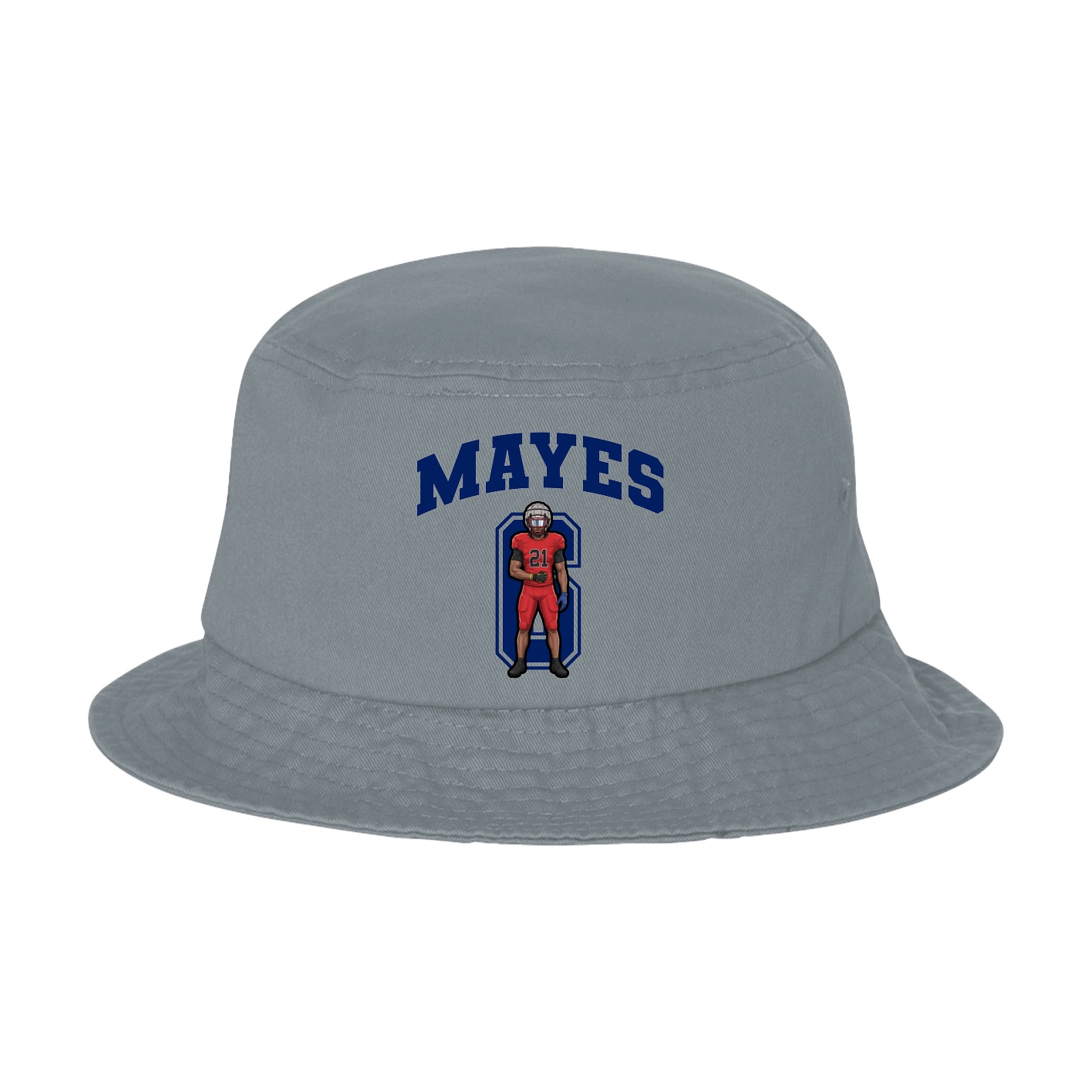 Bucket Cap — Number in Grey