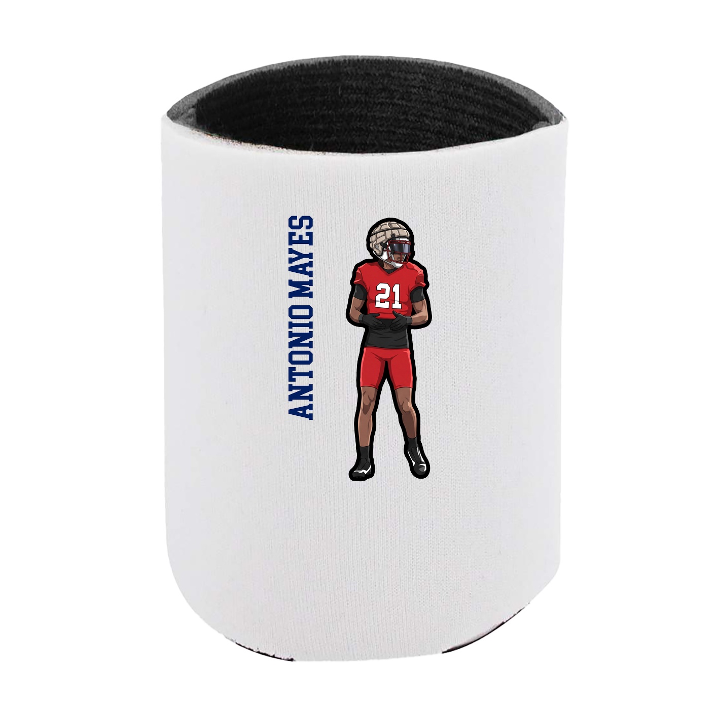 Can Holder — Name Vertical in White