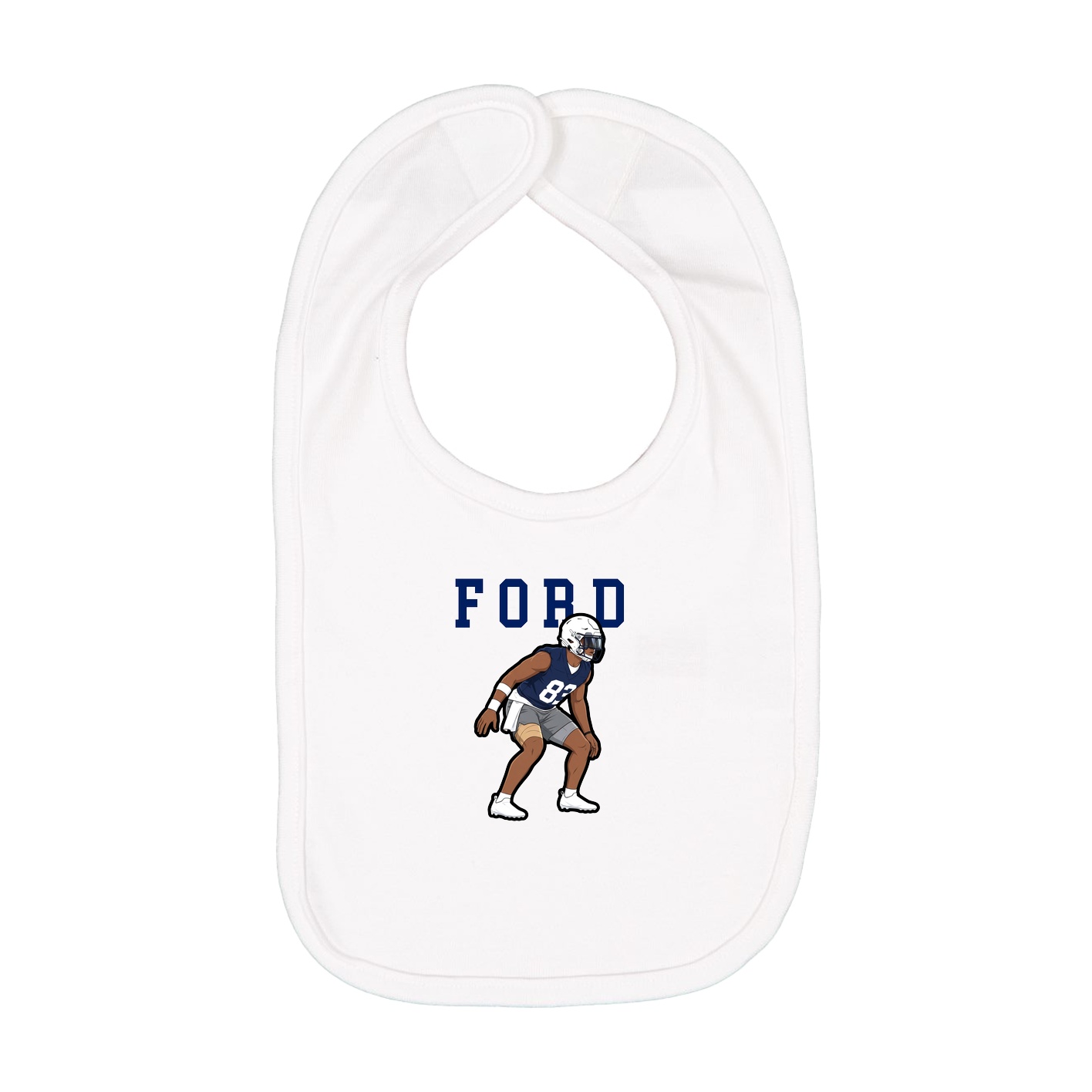 Infant Bib — Shirsey in White