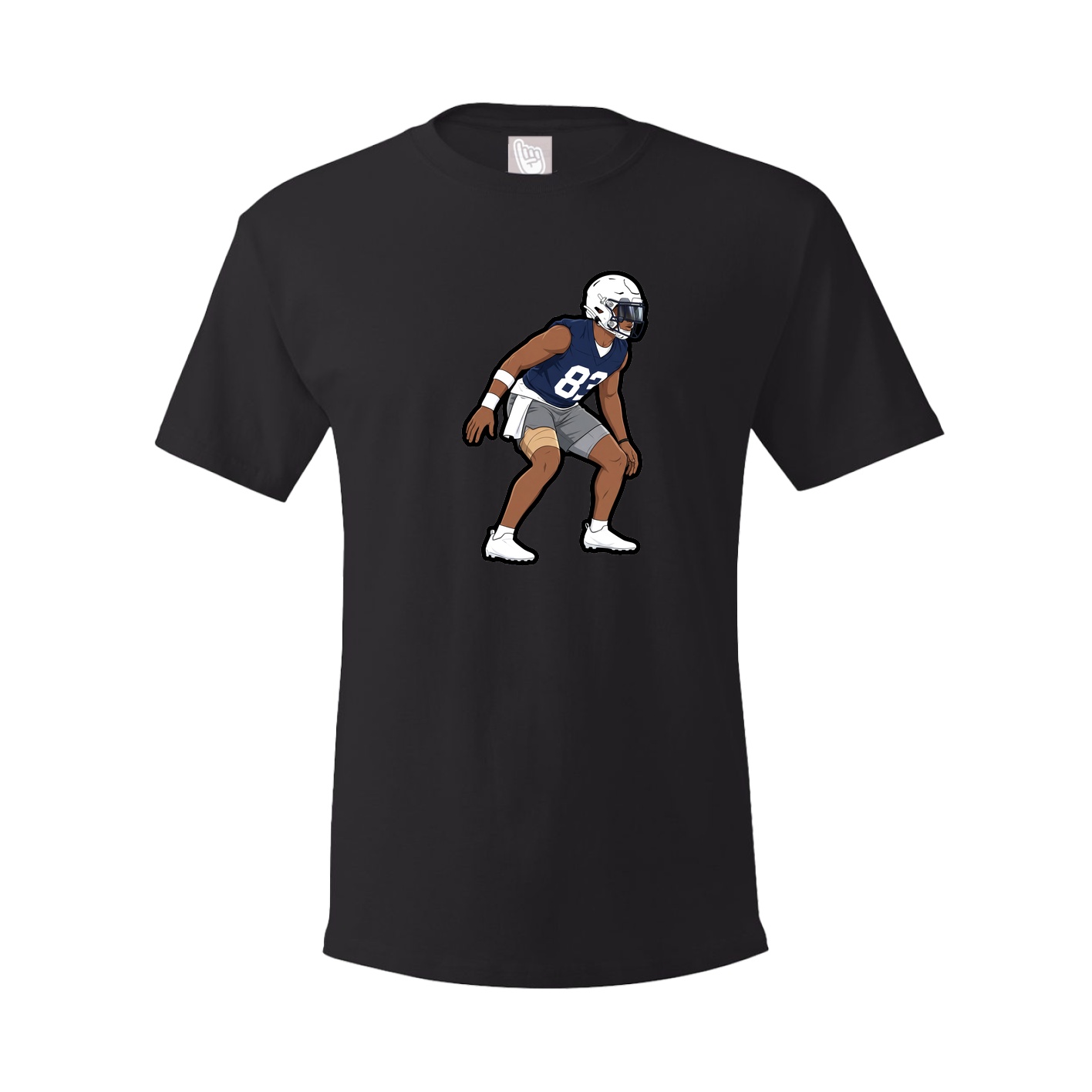 Youth Tee — Name Vertical in Black