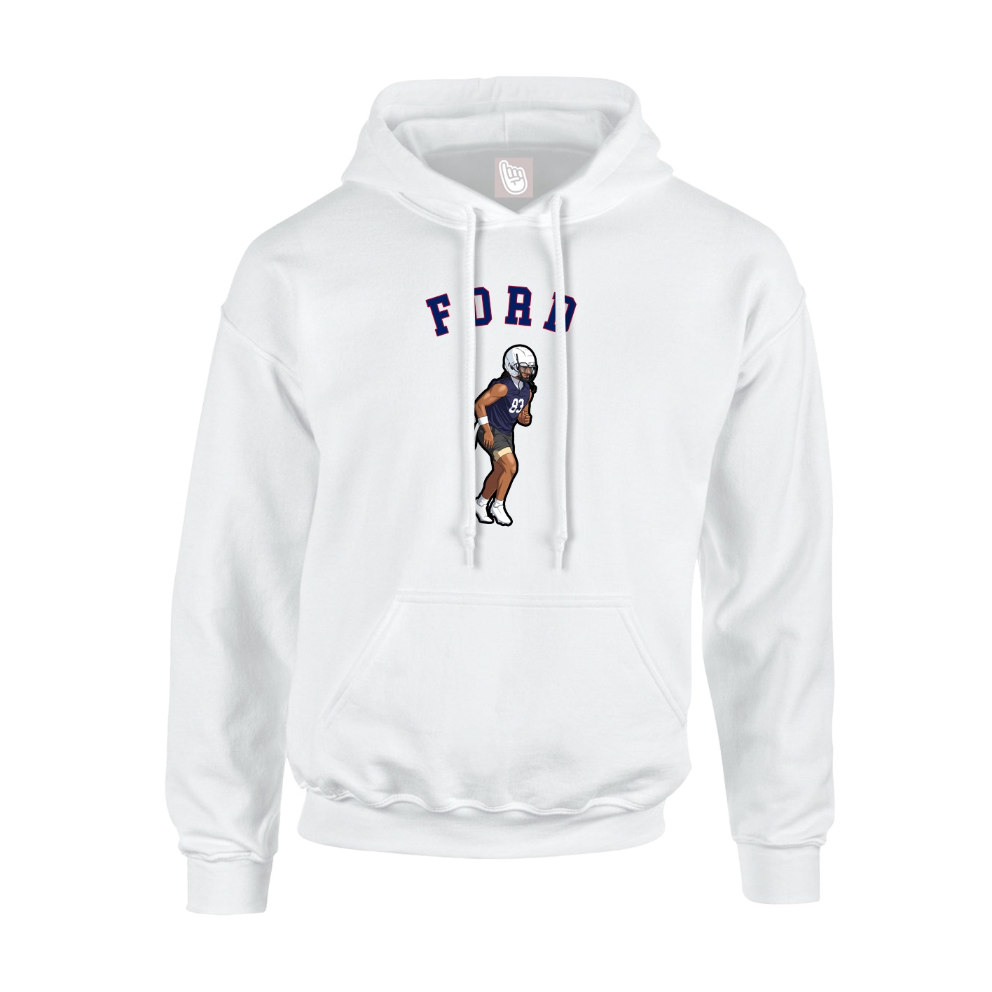 Hoodie — Shirsey Arch in White