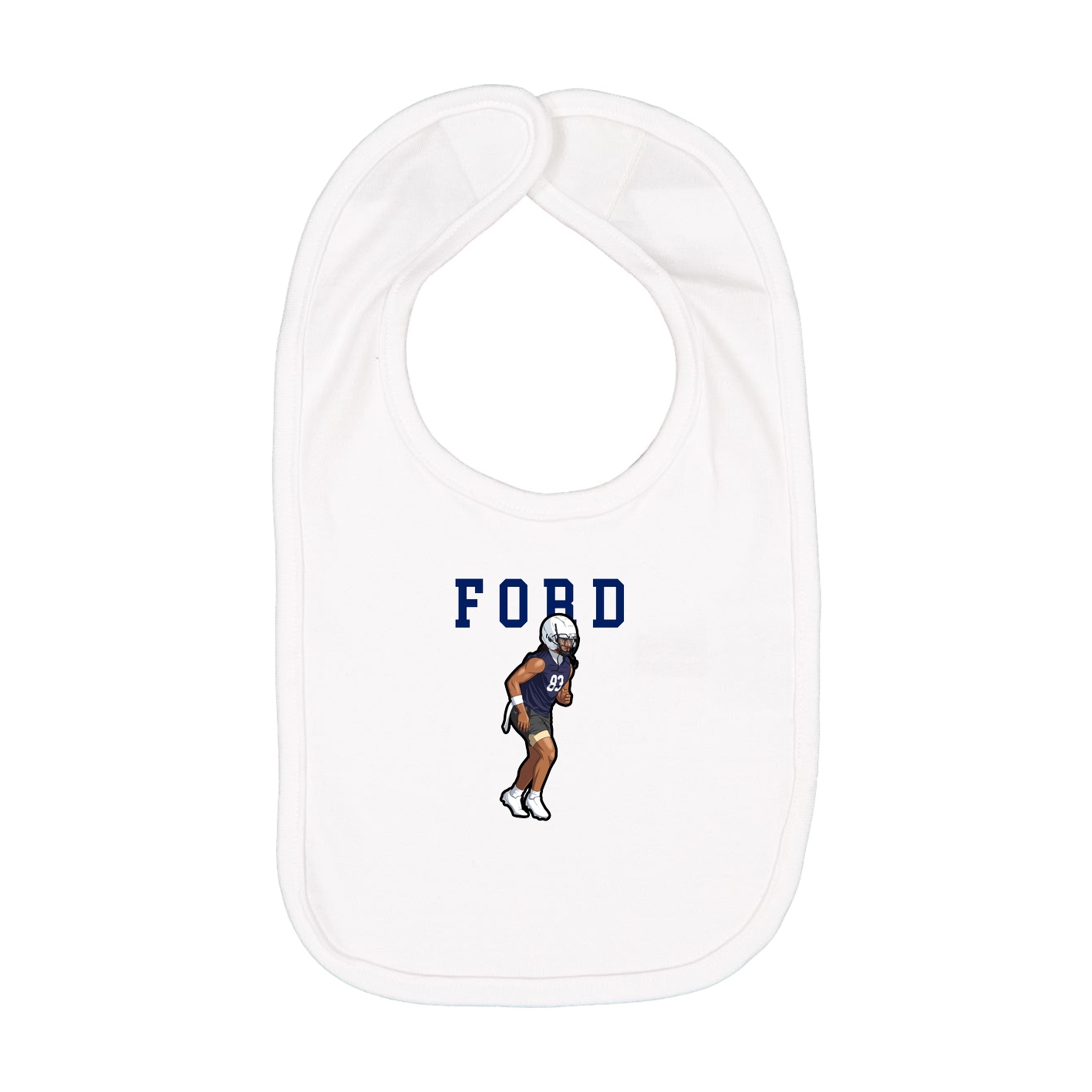 Infant Bib — Shirsey in White