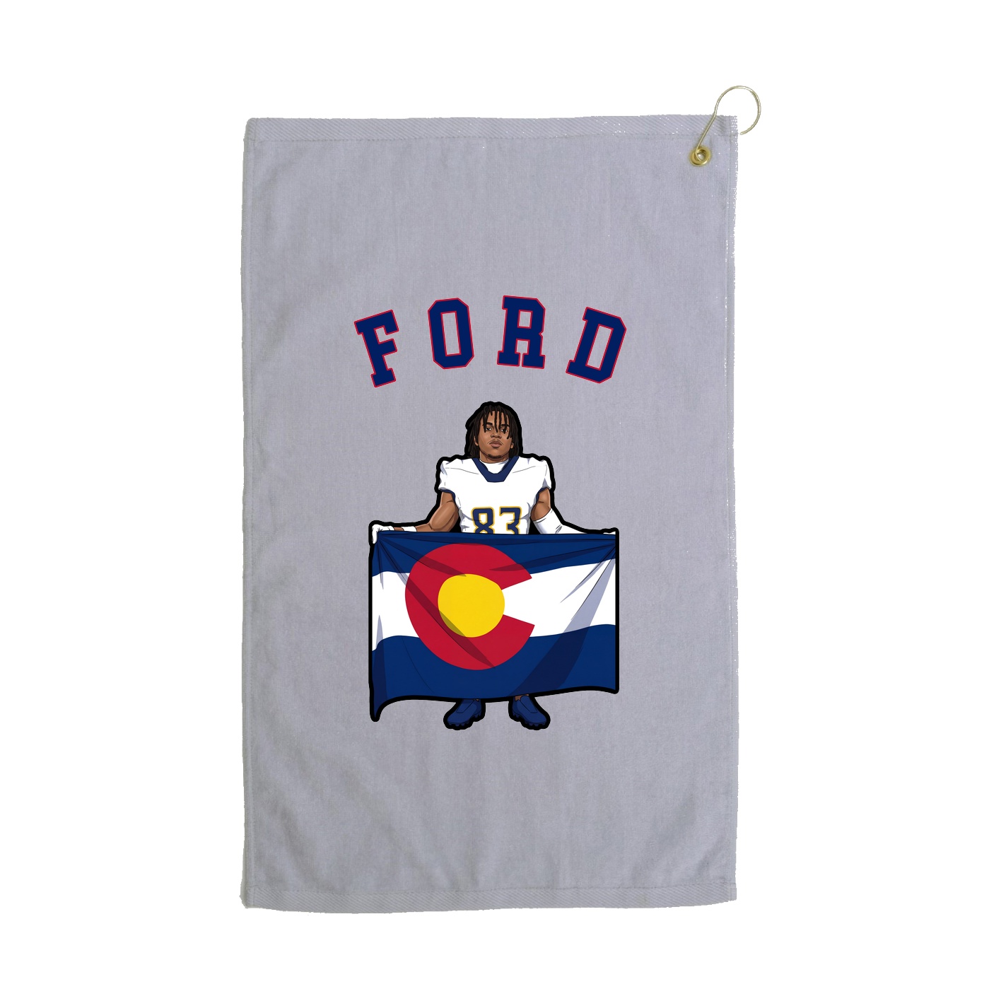 Golf Towel — Shirsey Arch in Grey