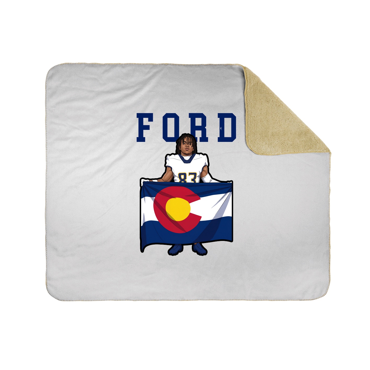 Throw Blanket — Shirsey in White