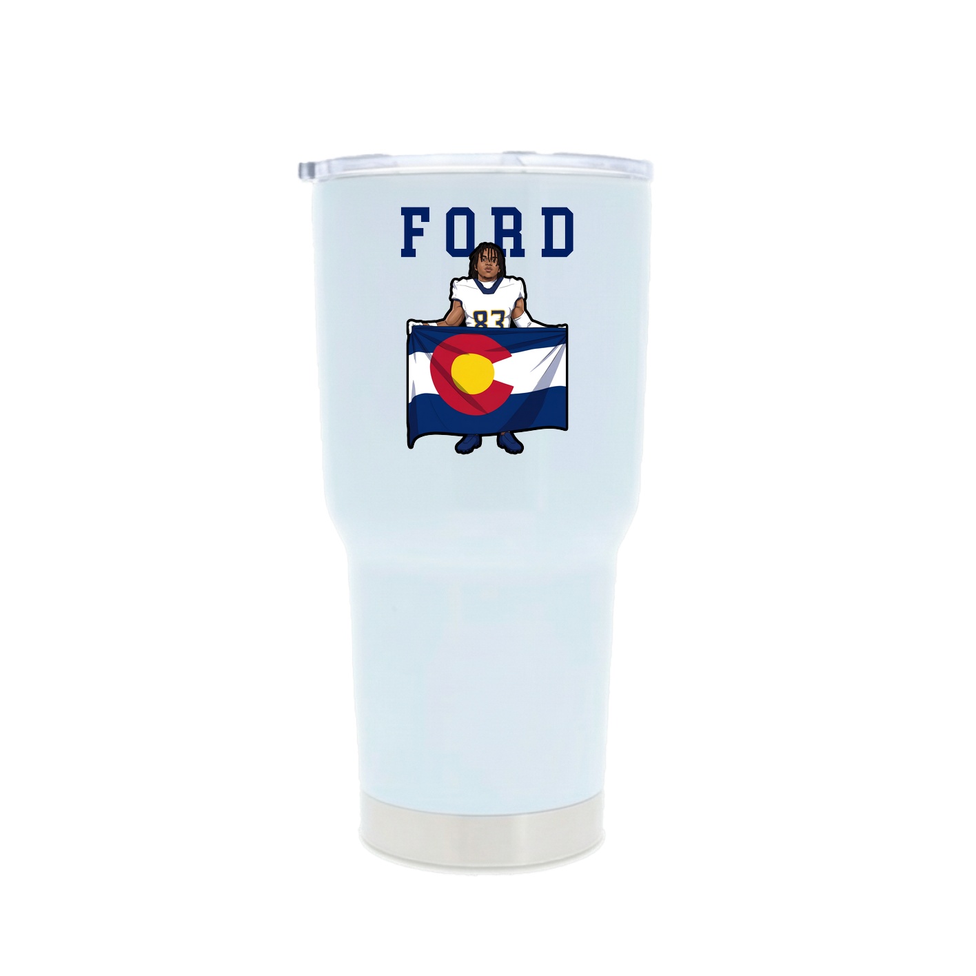 30oz Stainless Steel Tumbler — Shirsey in White