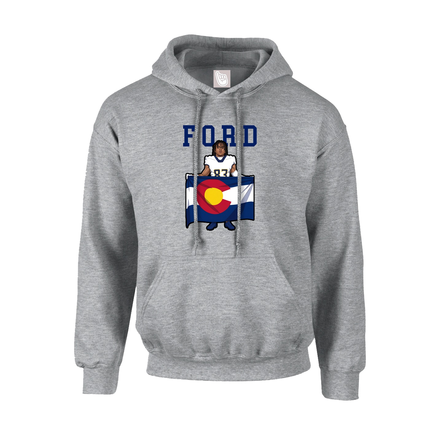 Hoodie — Shirsey in Grey