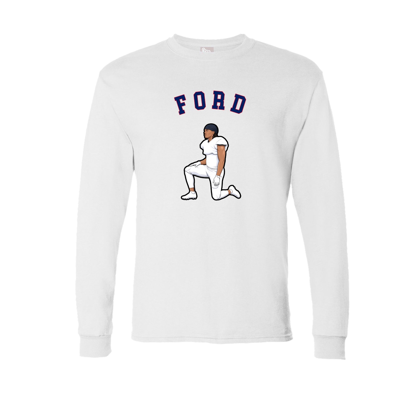 Long Sleeve Tee — Shirsey Arch in White