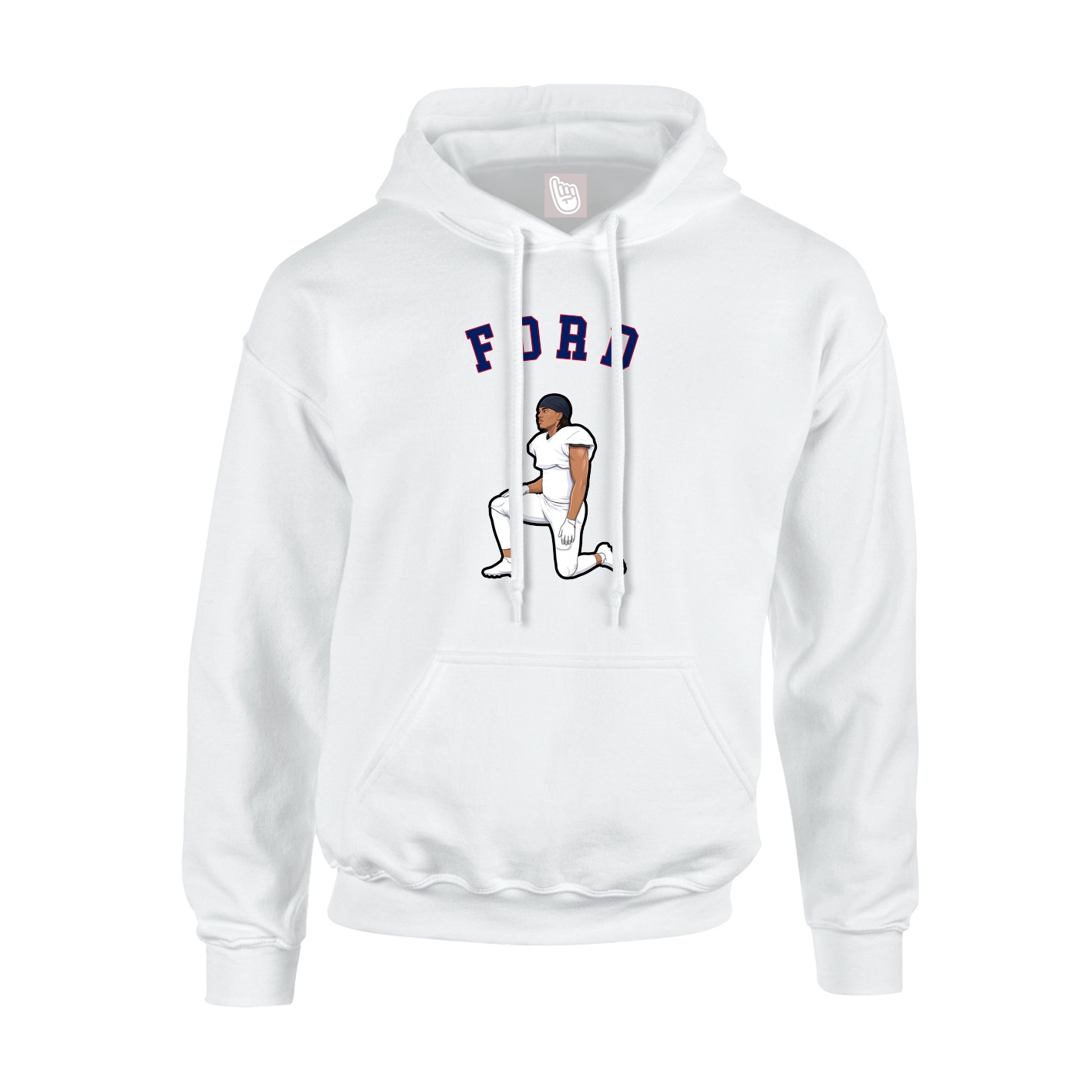 Youth Hoodie — Shirsey Arch in White
