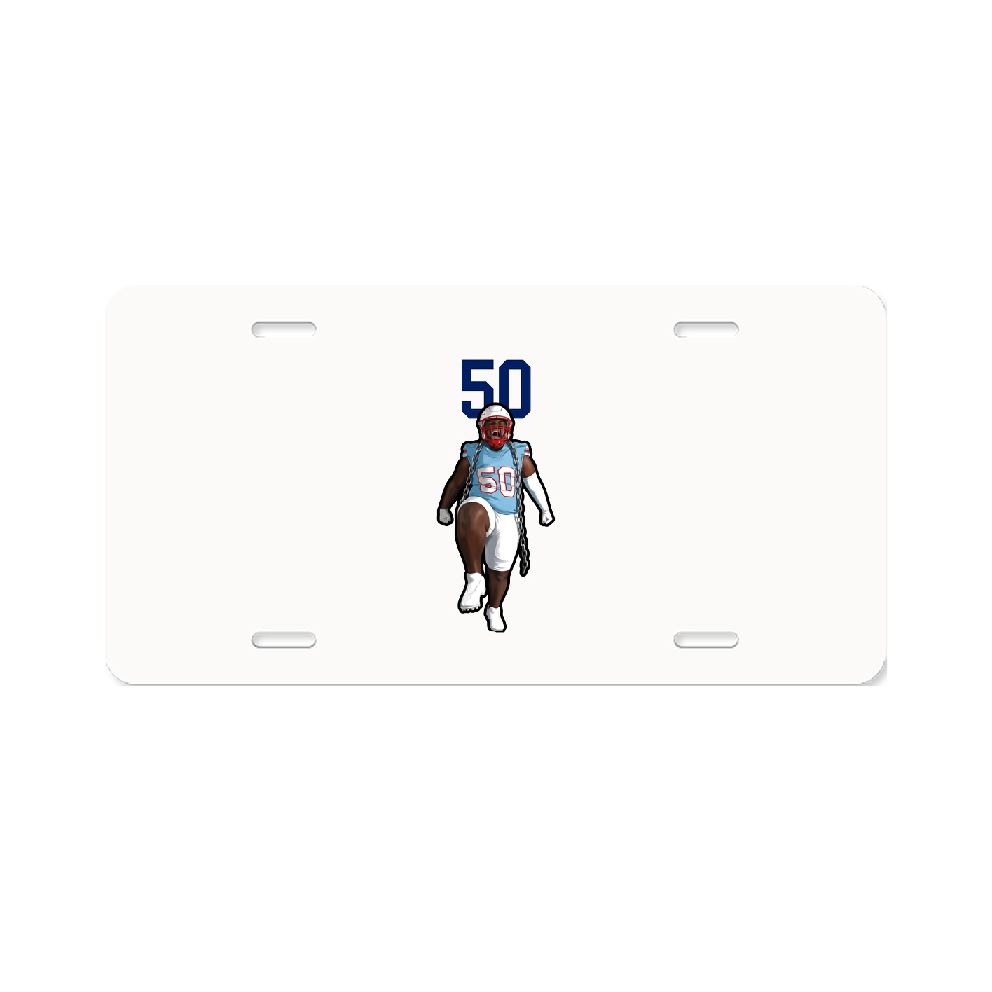 License Plate — Number Top in Classic