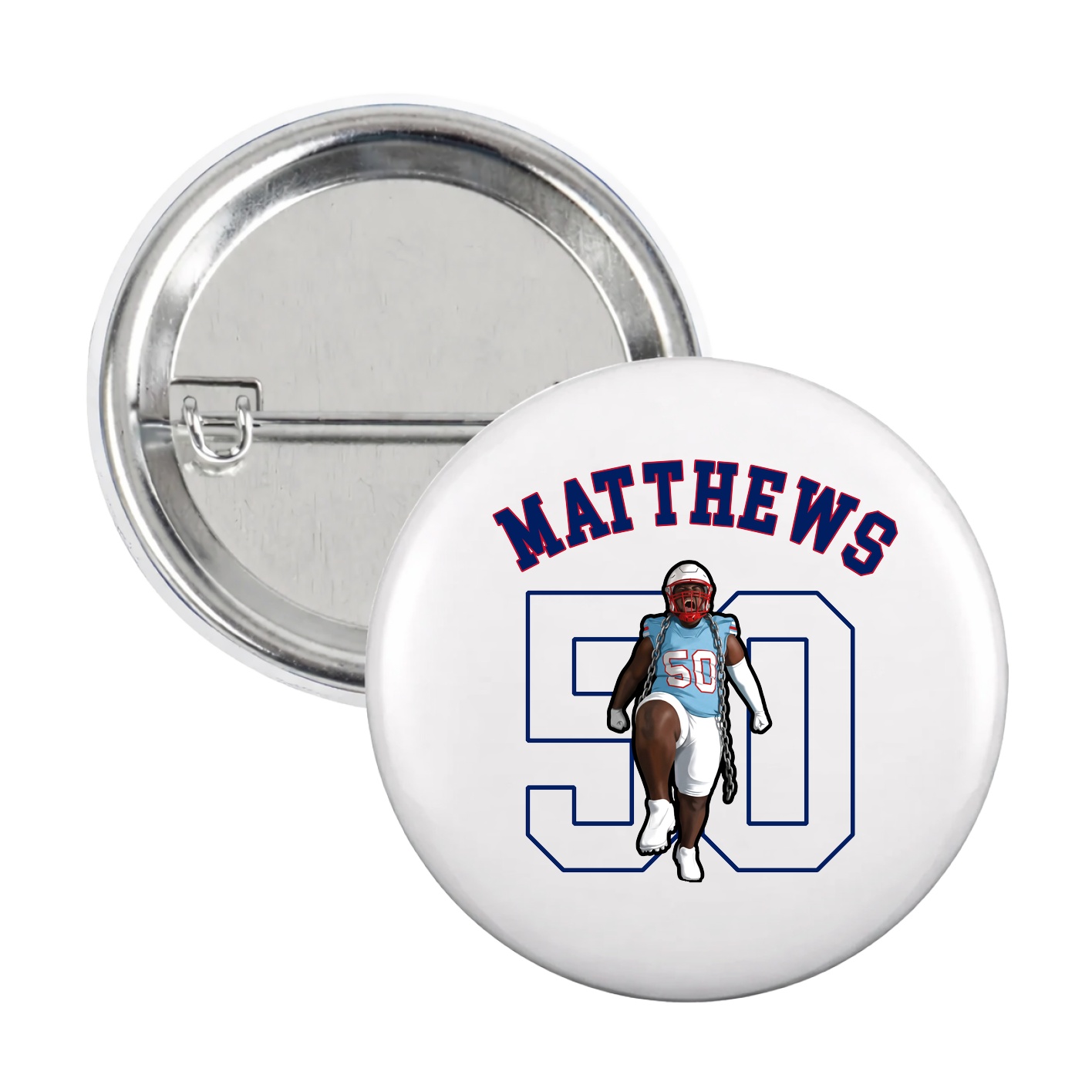 Game Day Button — Shirsey Arch in White