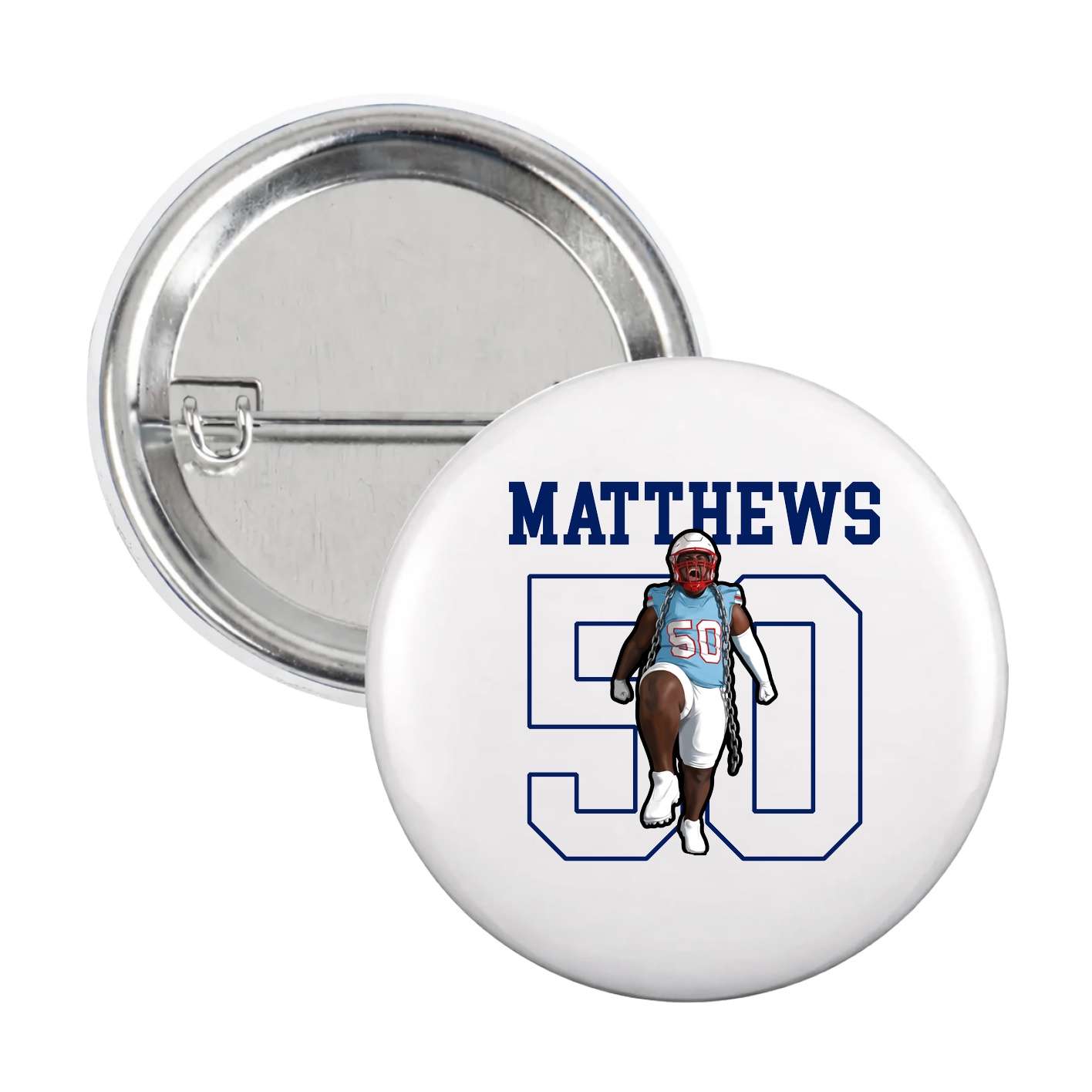 Game Day Button — Shirsey in White