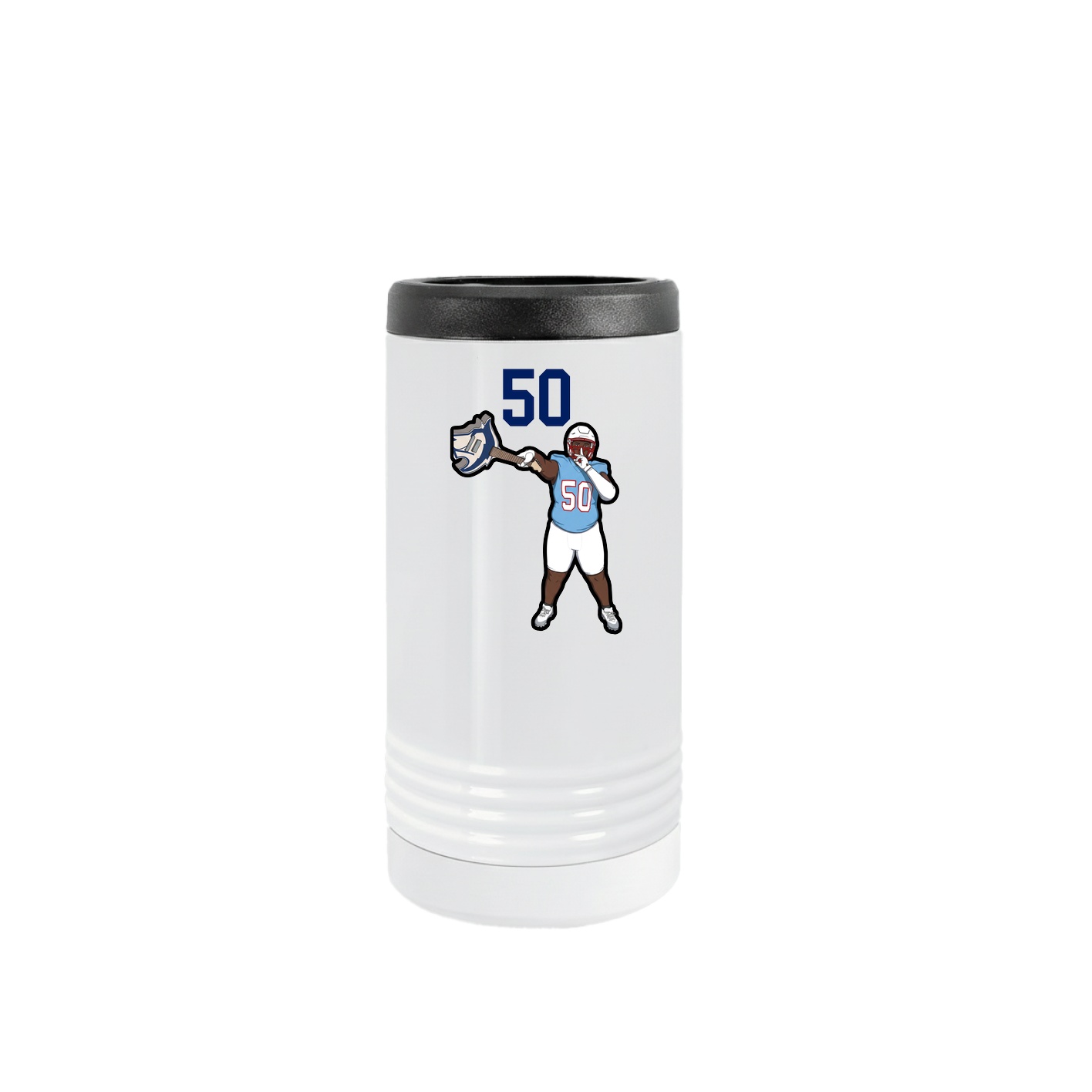 Slim Beverage Holder — Number Top in White