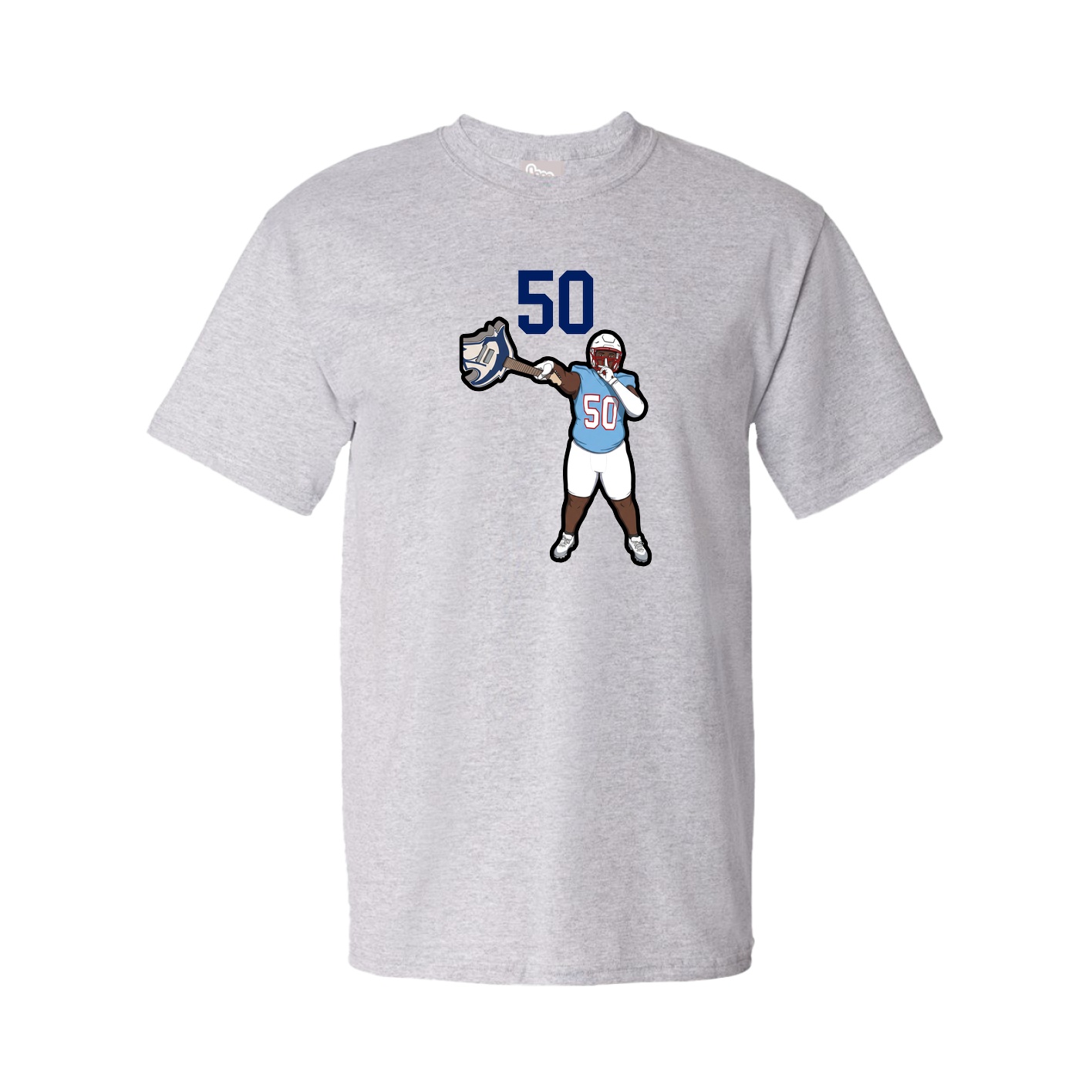 Youth Tee — Number Top in Grey