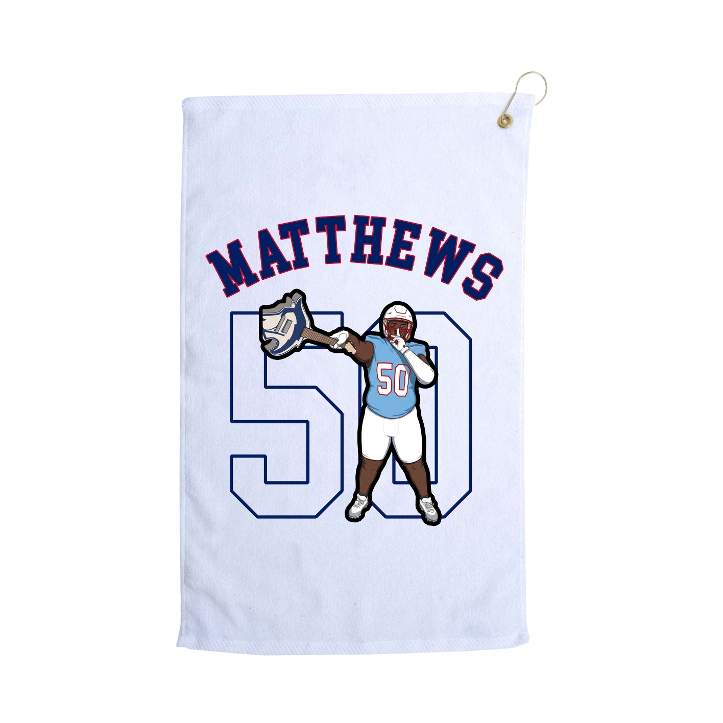Golf Towel — Shirsey Arch in White