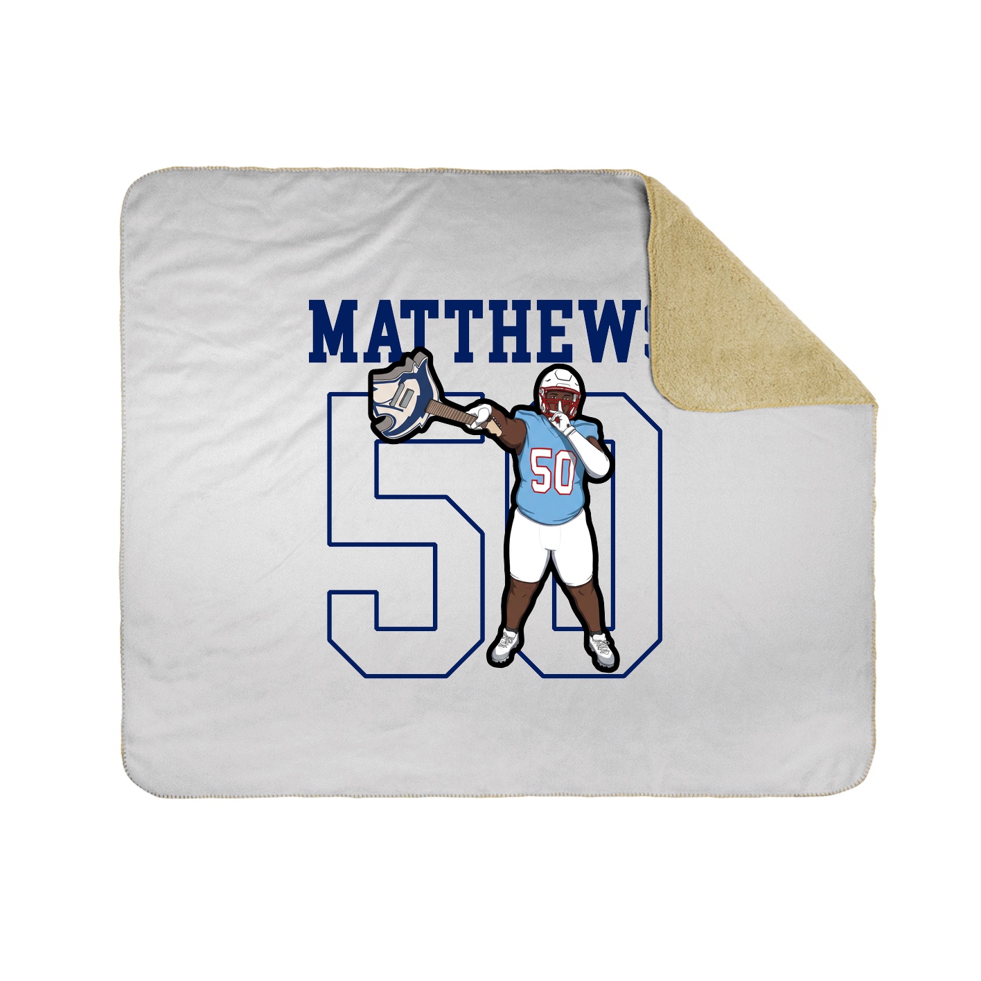 Throw Blanket — Shirsey in White