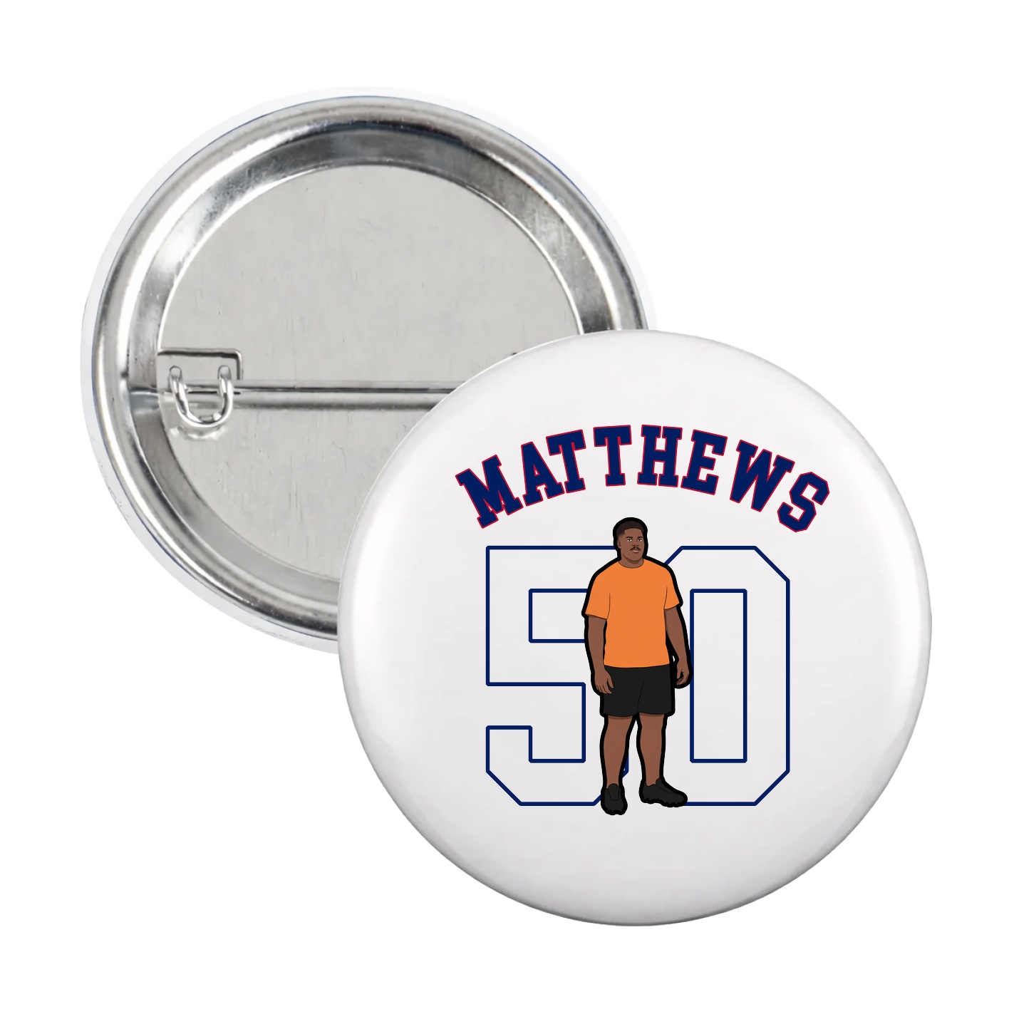 Game Day Button — Shirsey Arch in White