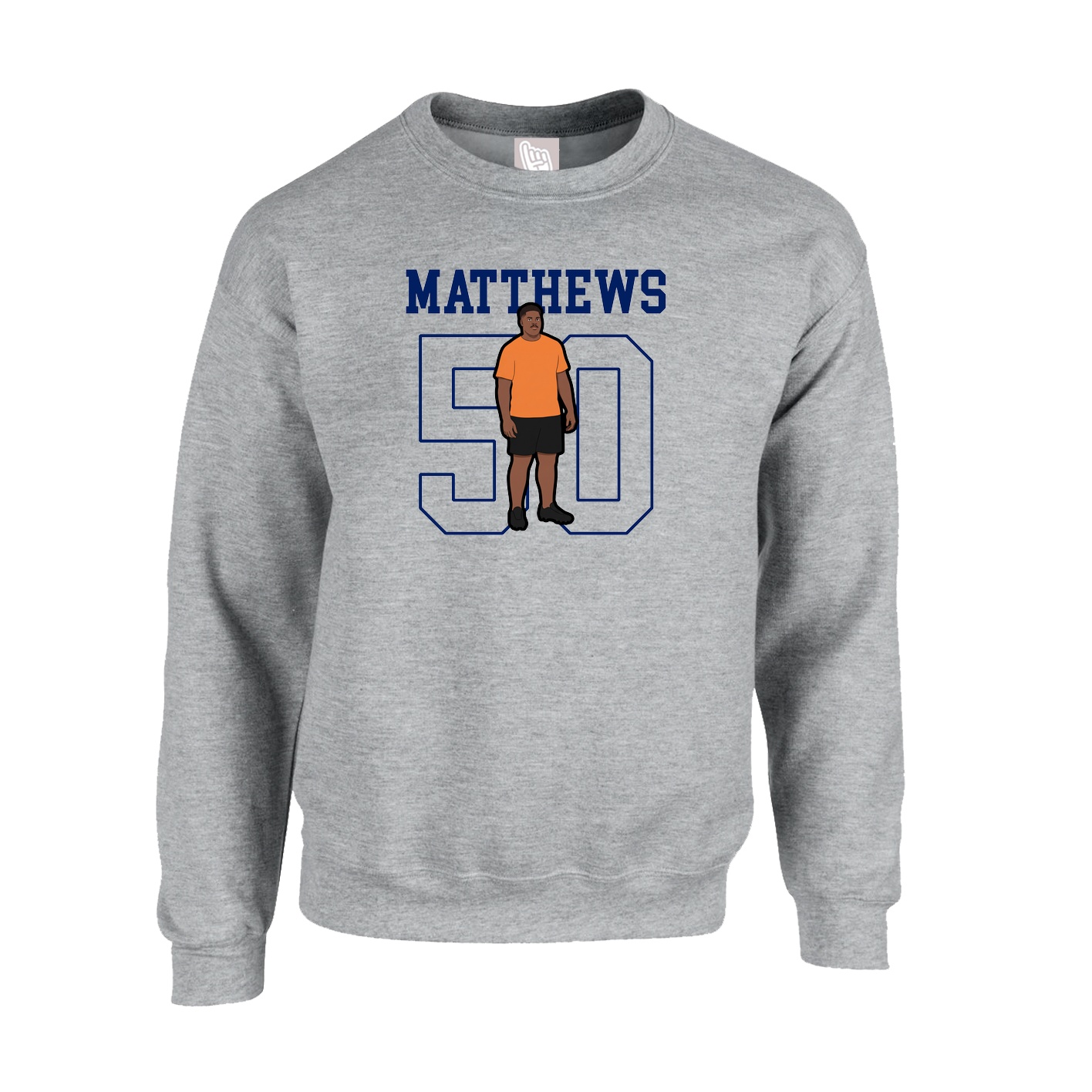 Fleece Crew — Shirsey in Grey