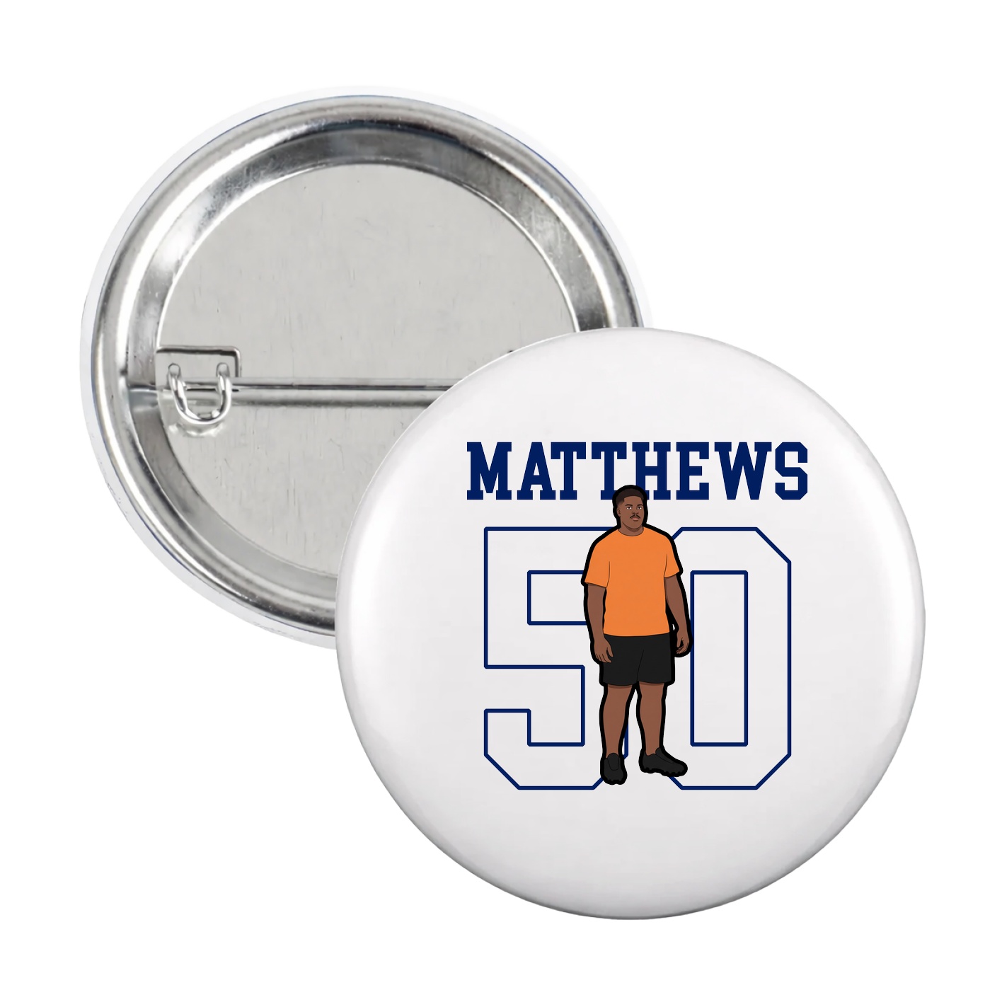 Game Day Button — Shirsey in White