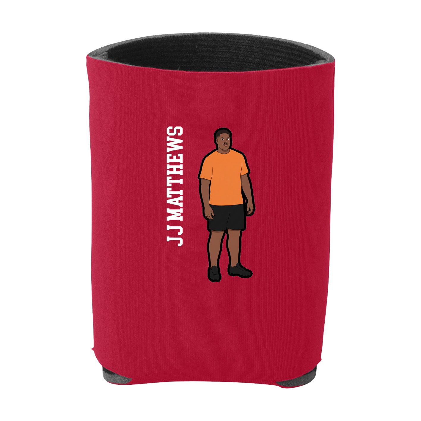 Can Holder — Name Vertical in Red