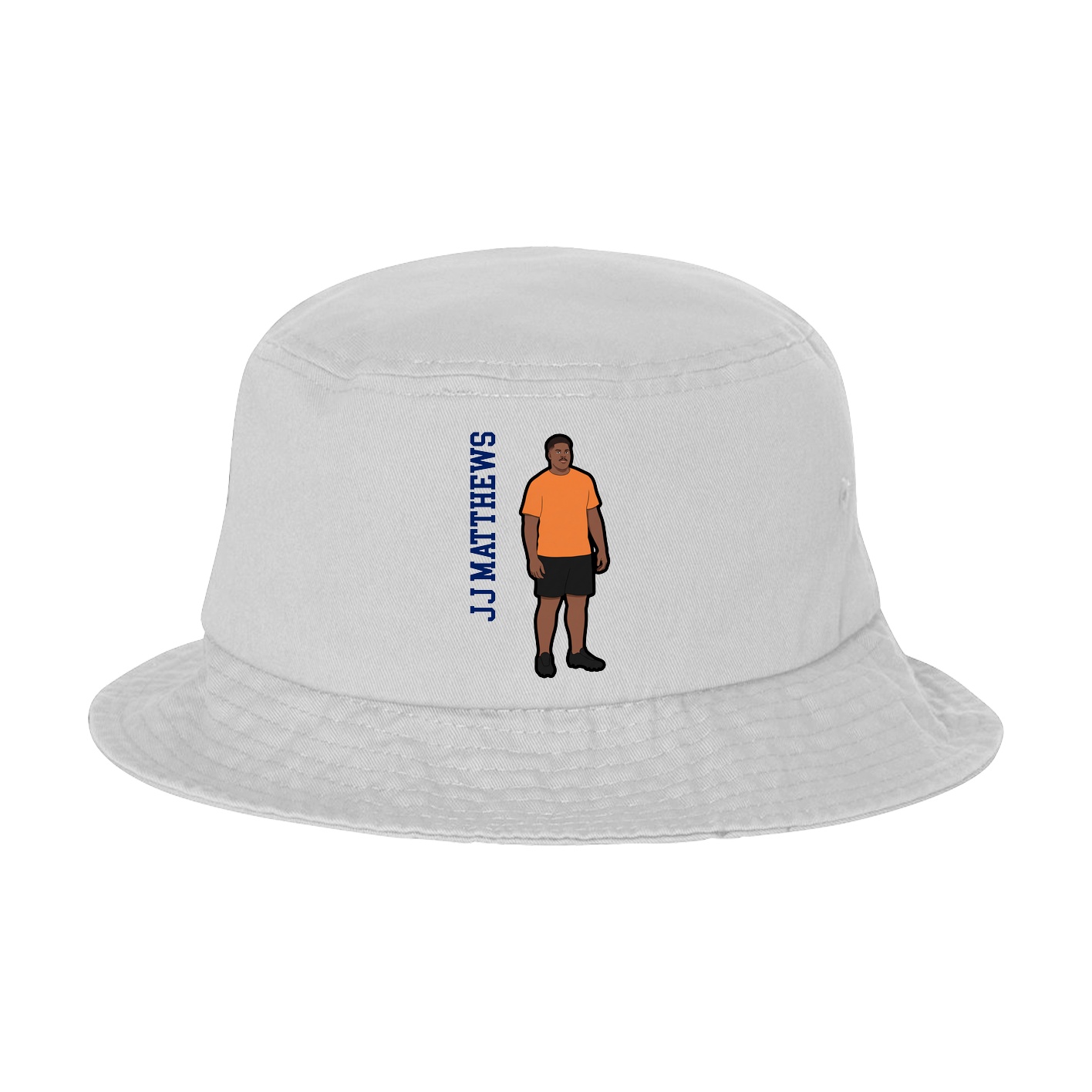 Bucket Cap — Name Vertical in White