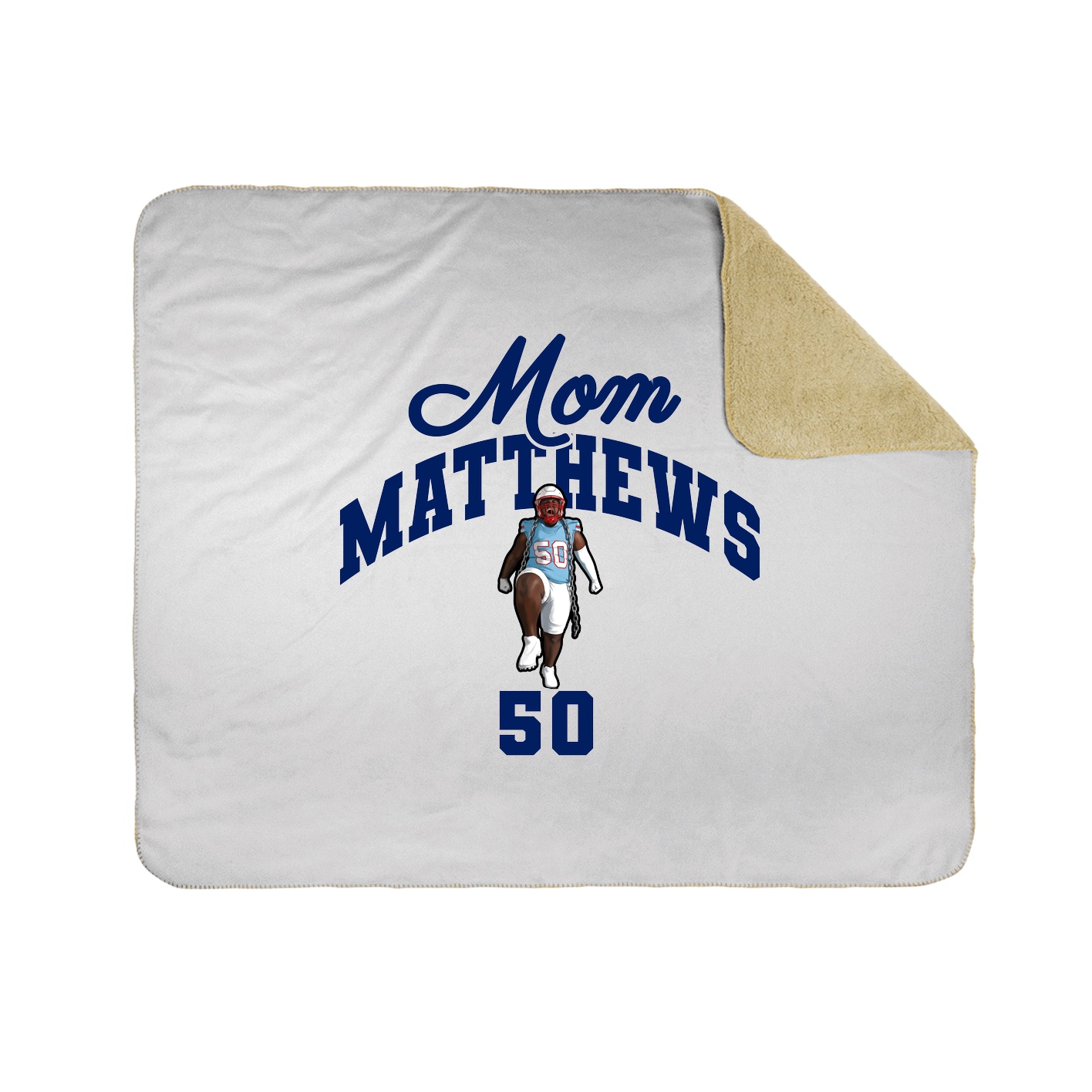 Throw Blanket — Mothers Day Arch in White