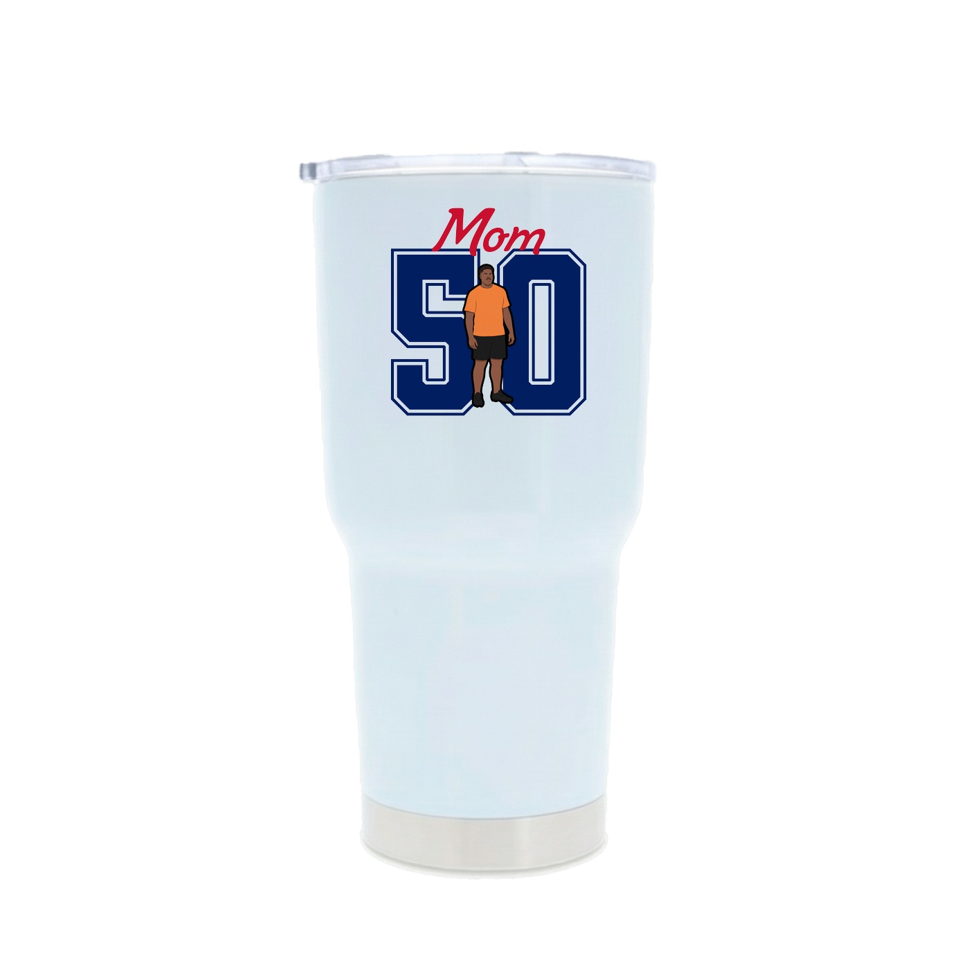 30oz Stainless Steel Tumbler — Mothers Day Shirsey in White