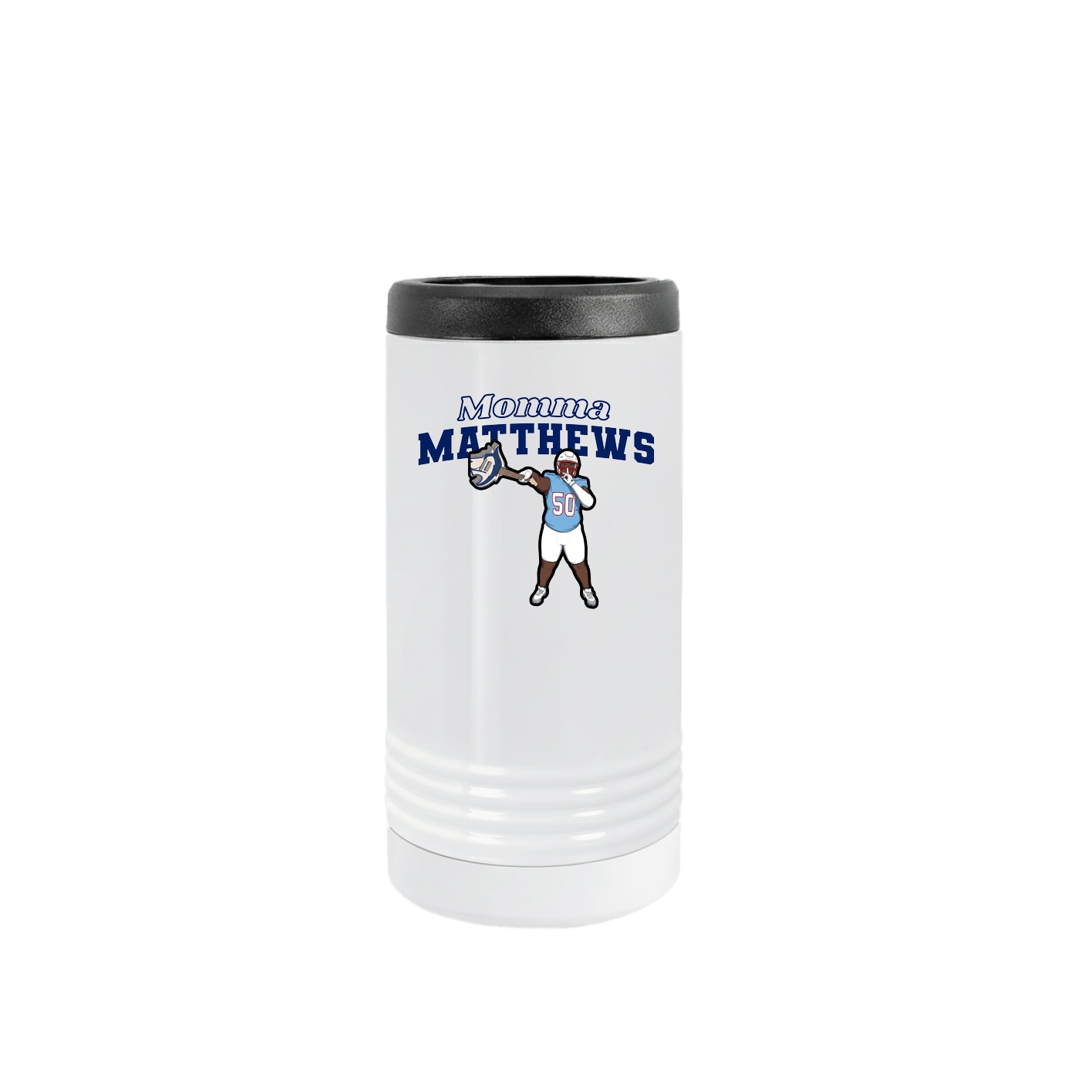 Slim Beverage Holder — Mothers Day Block in White