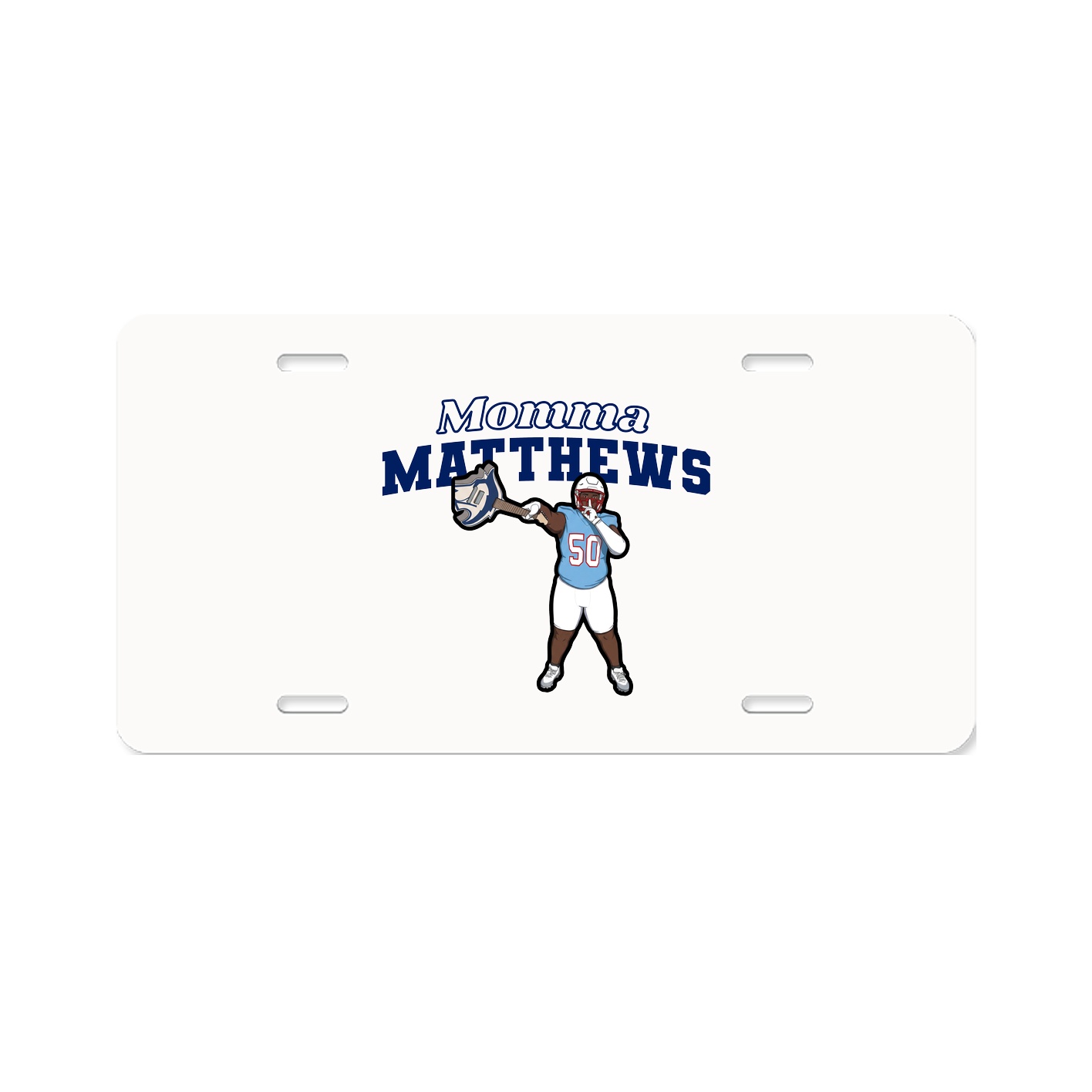 License Plate — Mothers Day Block in Classic