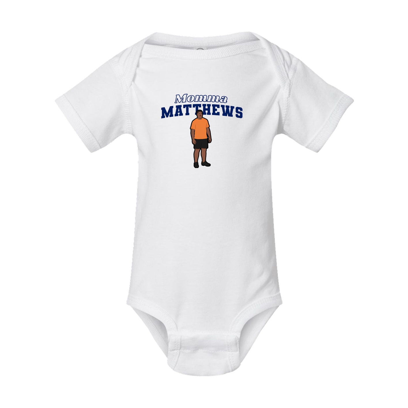 Baby Onesie — Mothers Day Block in White