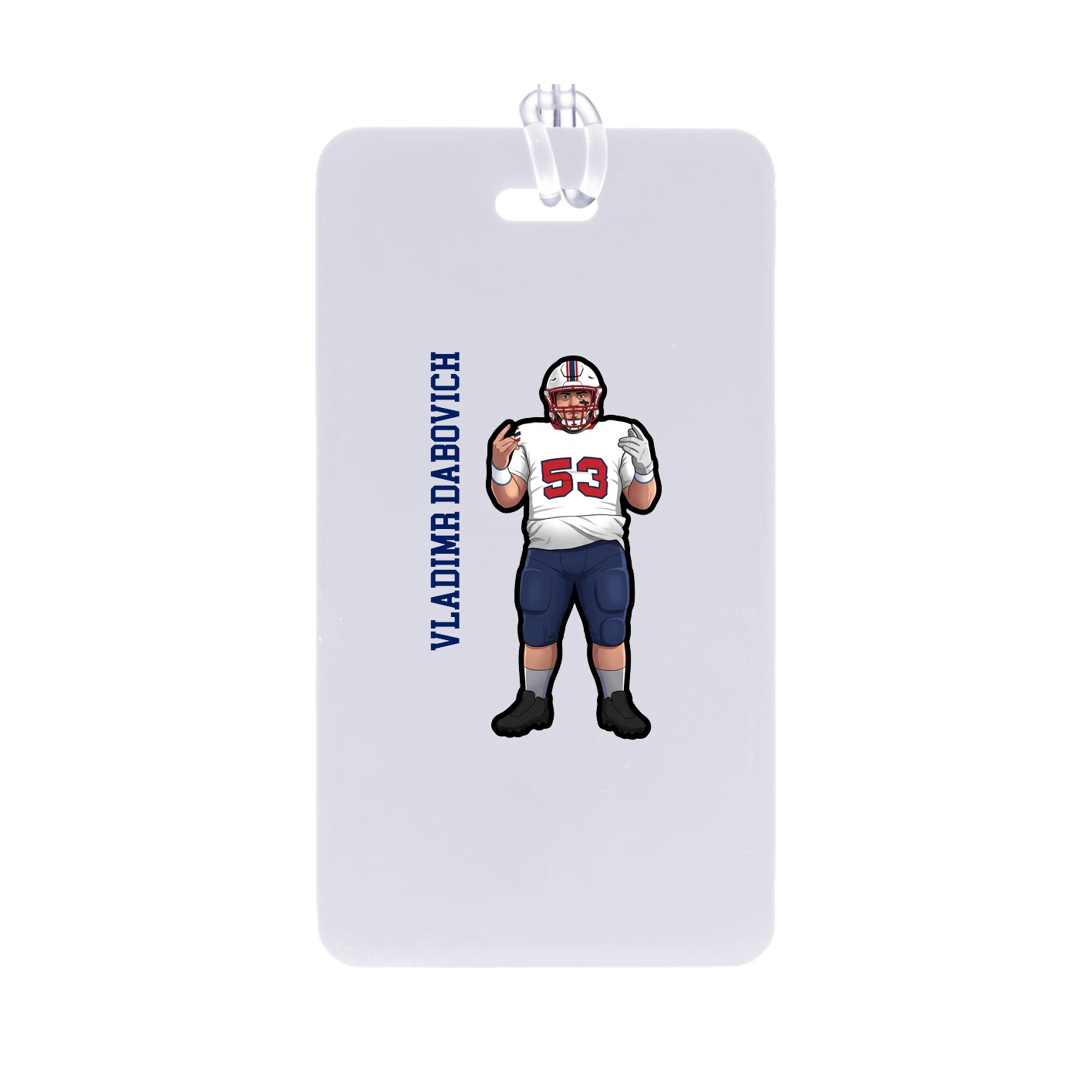 Bag Tag — Name Vertical in Classic