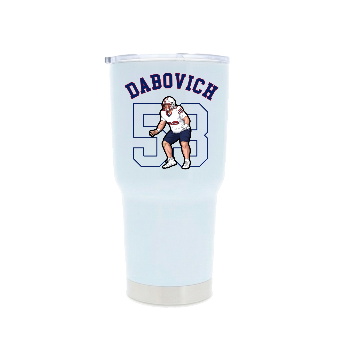 30oz Stainless Steel Tumbler — Shirsey Arch in White