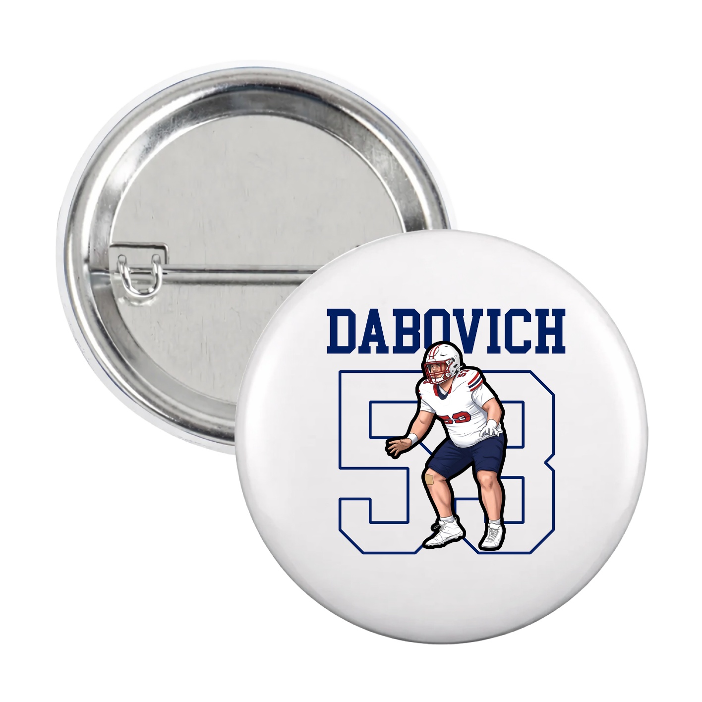 Game Day Button — Shirsey in White