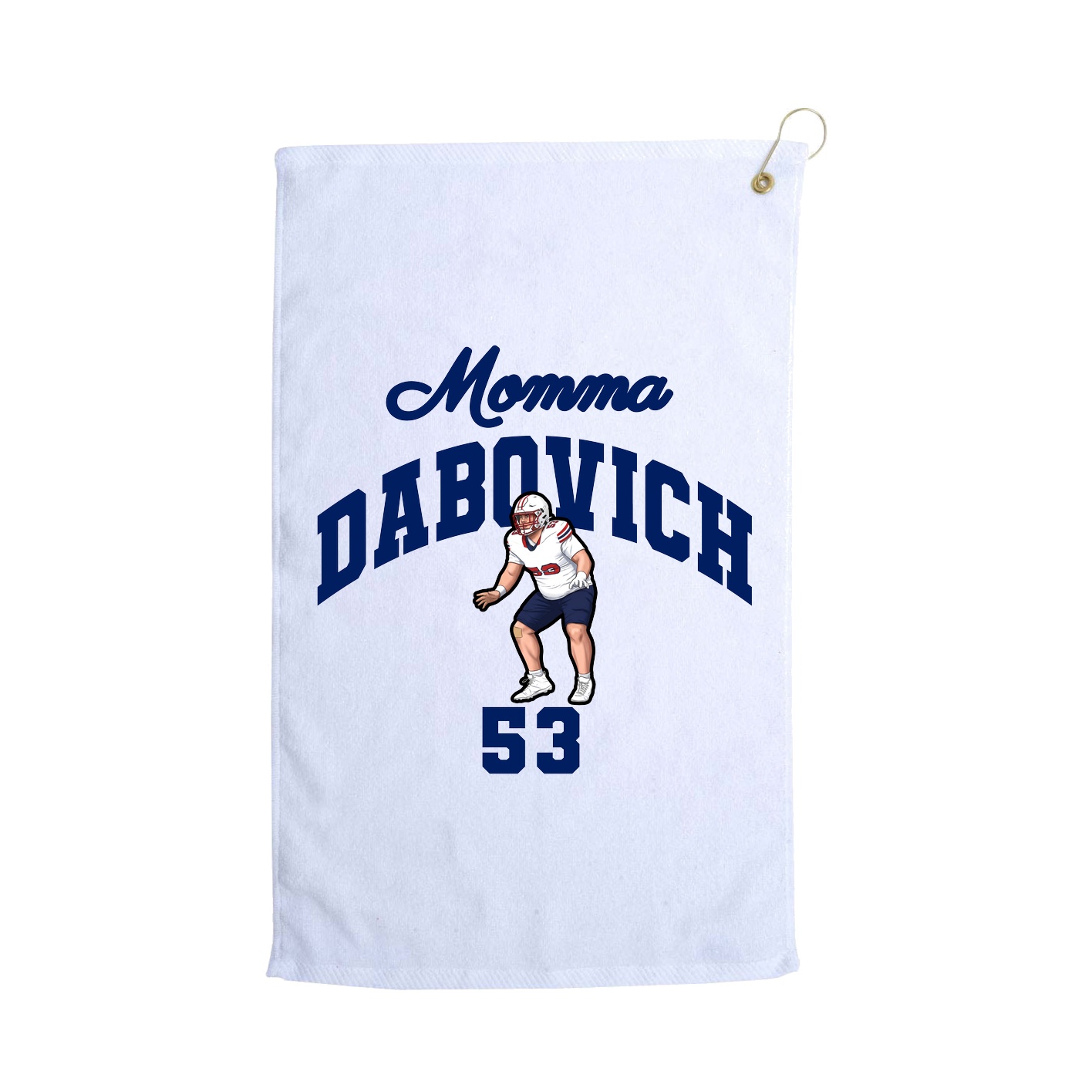 Golf Towel — Mothers Day Arch in White