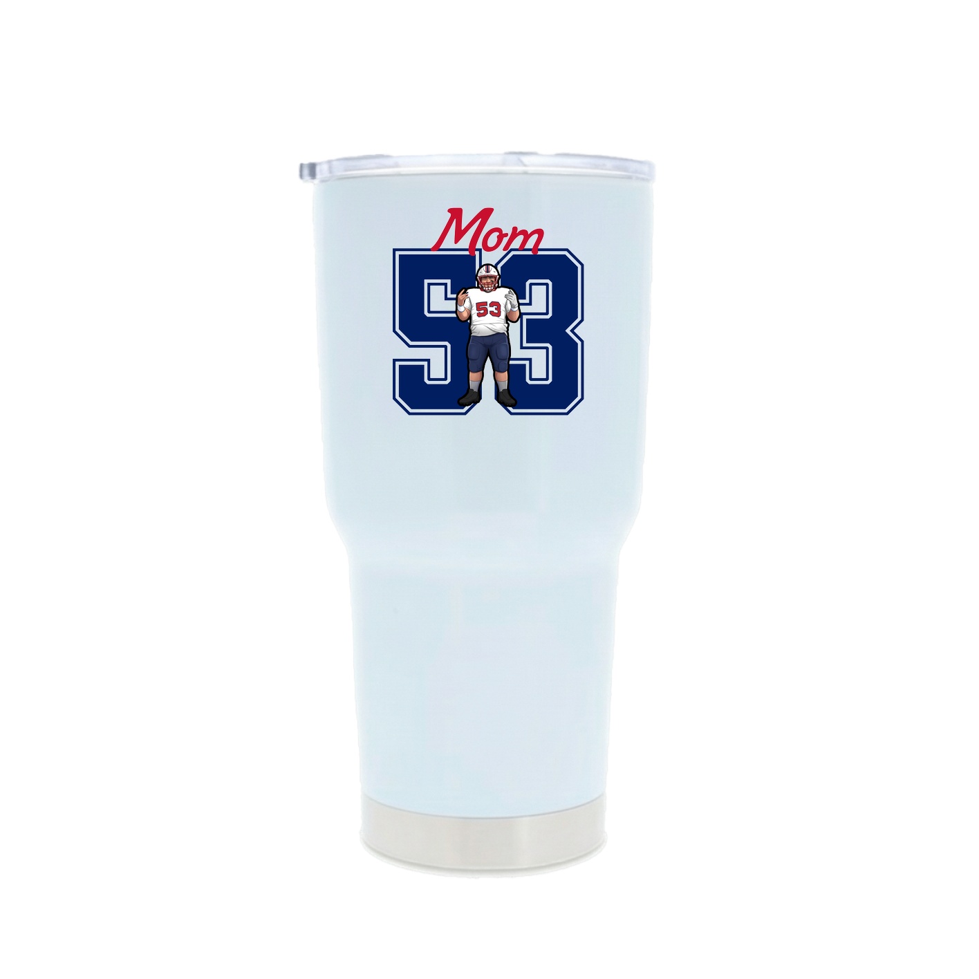 30oz Stainless Steel Tumbler — Mothers Day Shirsey in White