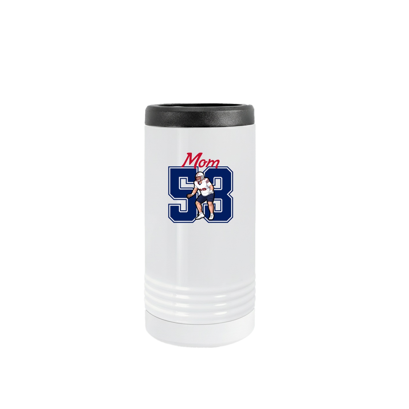 Slim Beverage Holder — Mothers Day Shirsey in White