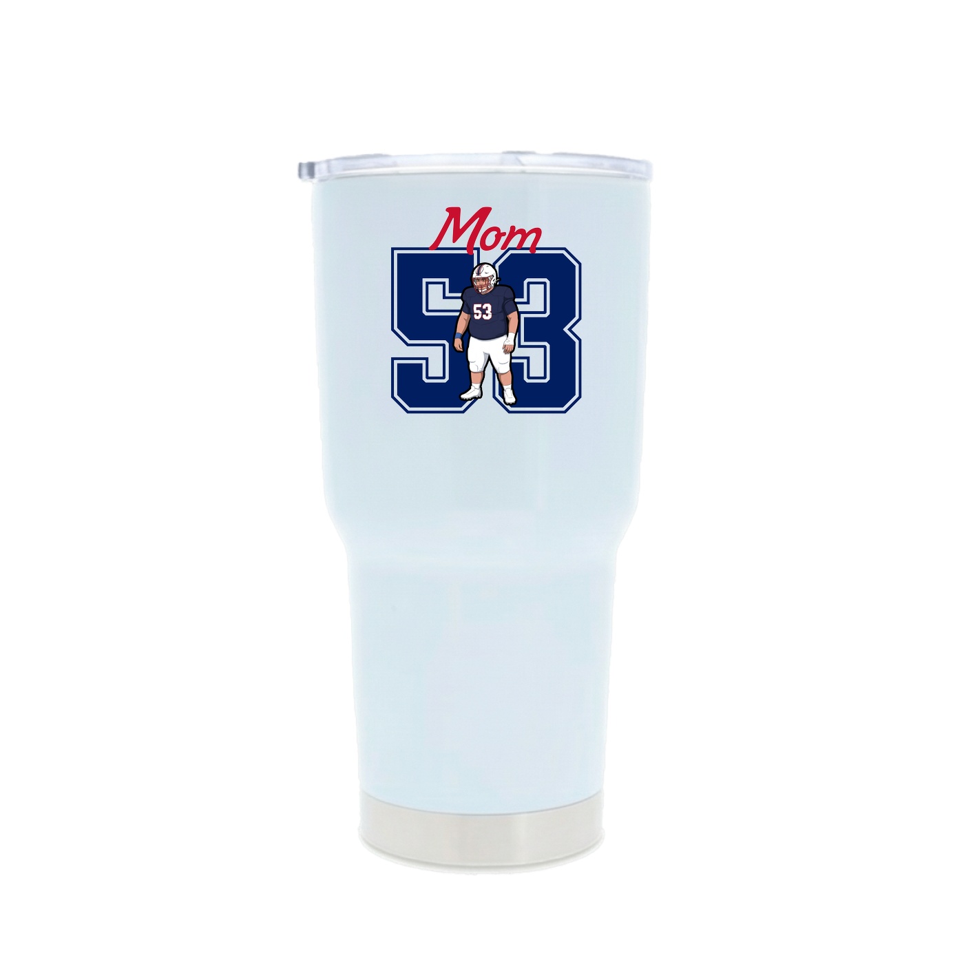 30oz Stainless Steel Tumbler — Mothers Day Shirsey in White