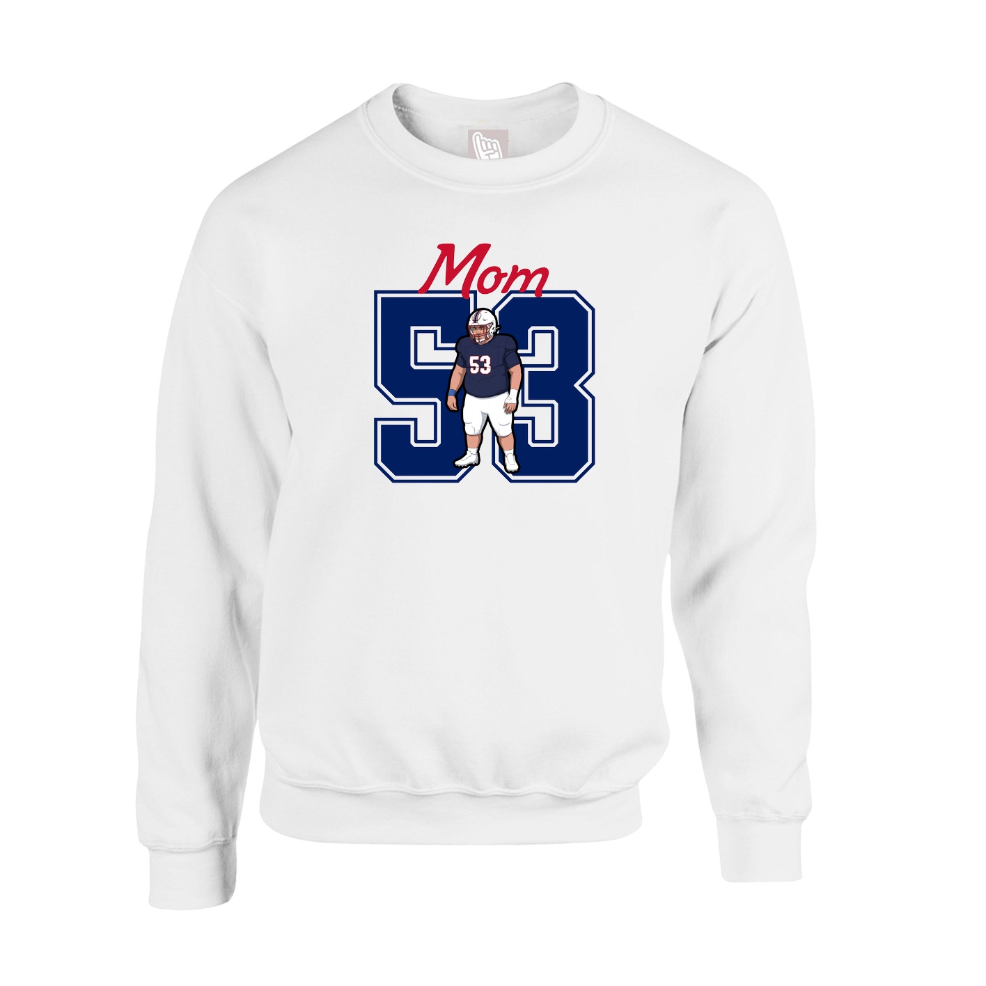 Fleece Crew — Mothers Day Shirsey in White