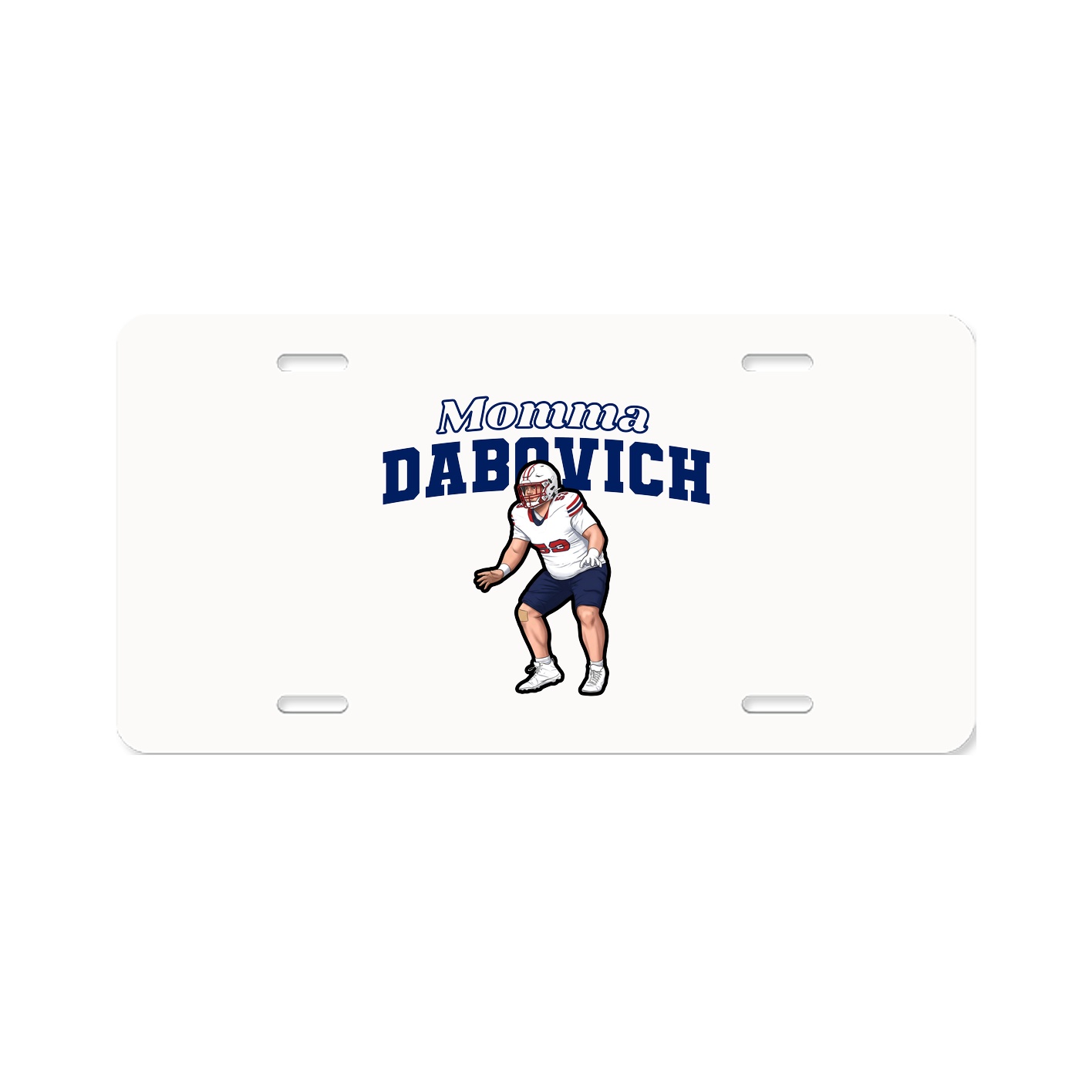 License Plate — Mothers Day Block in Classic