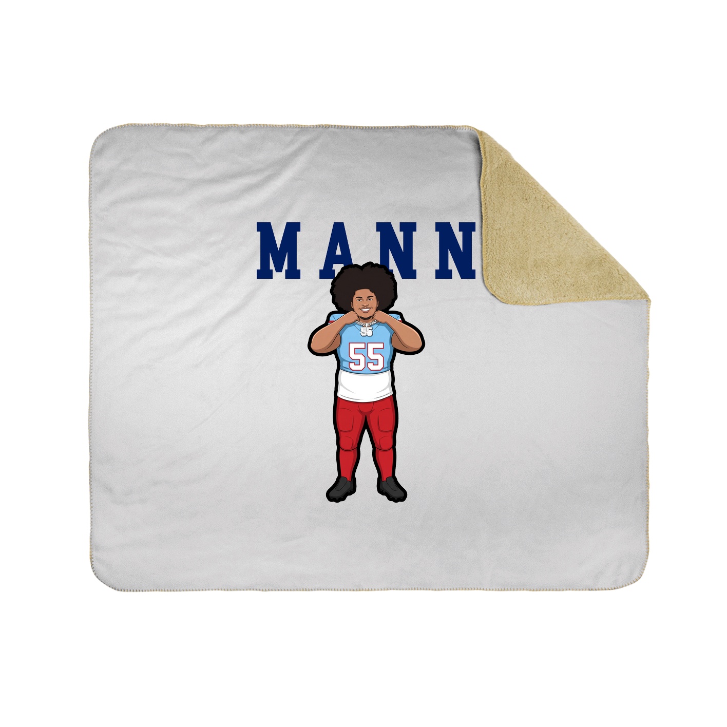 Throw Blanket — Shirsey in White