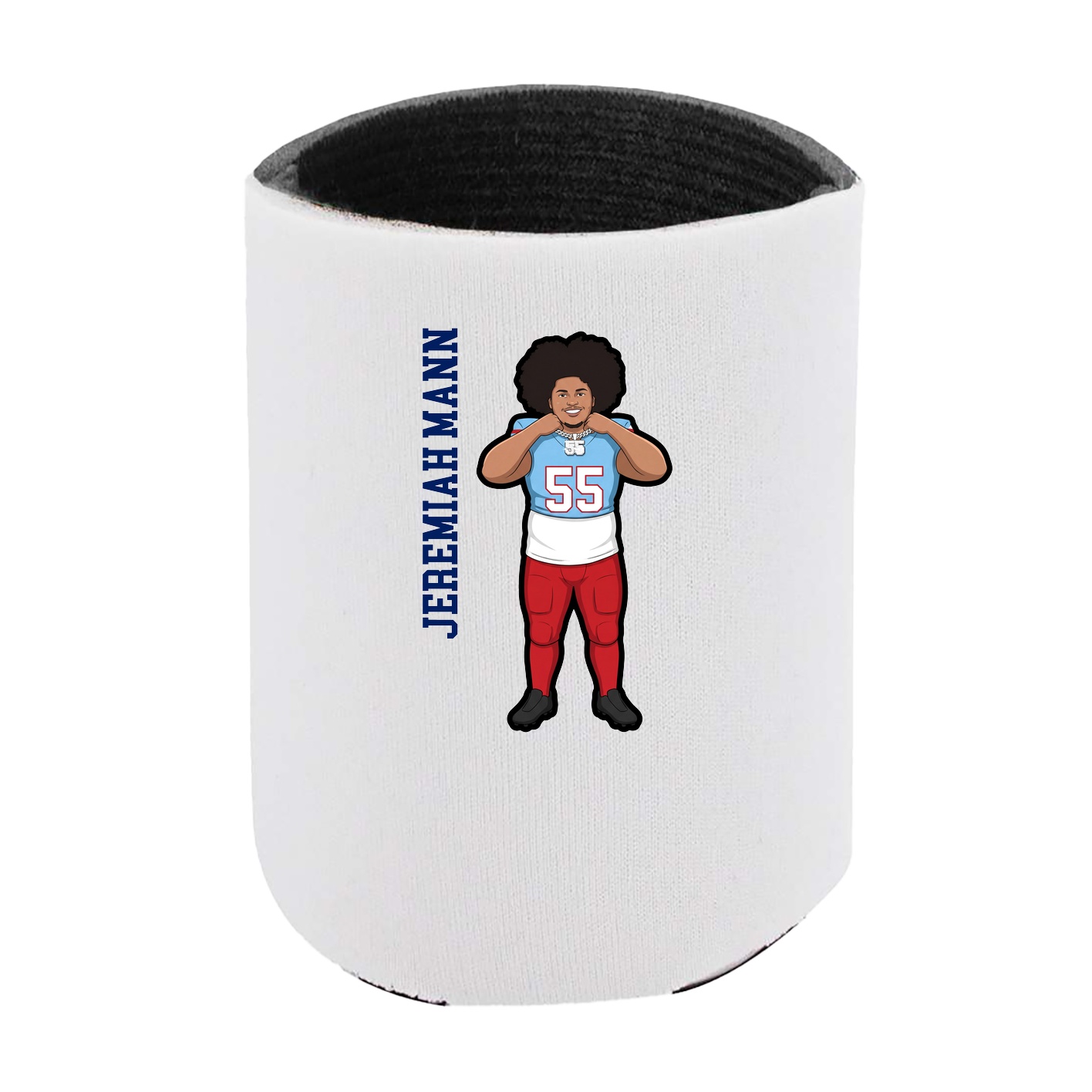 Can Holder — Name Vertical in White