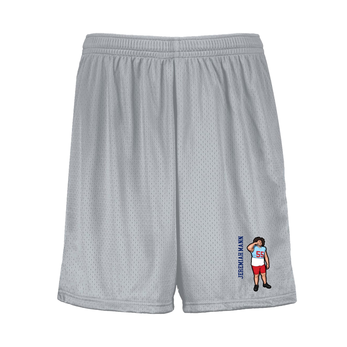 Shorts — Name Vertical in Silver