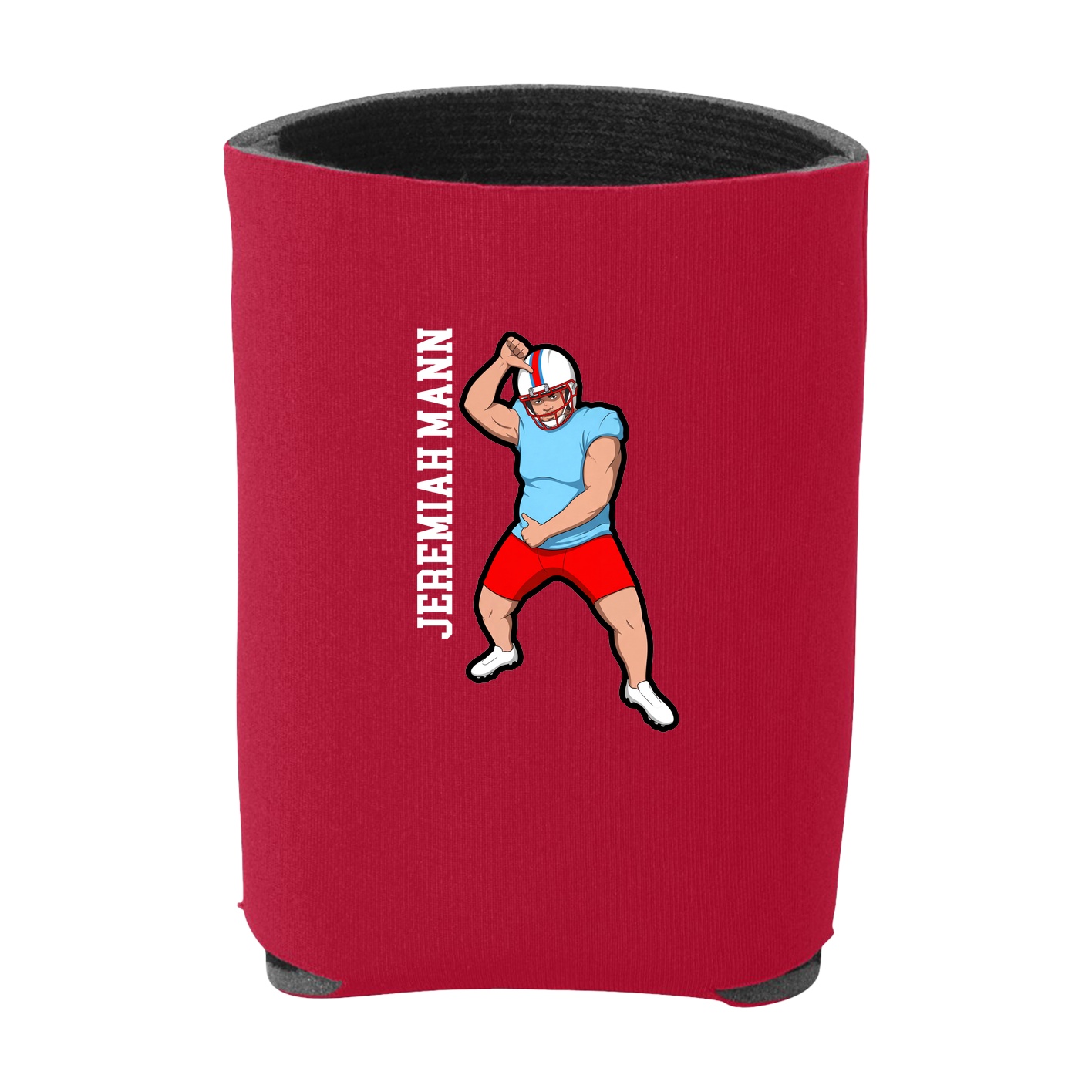 Can Holder — Name Vertical in Red