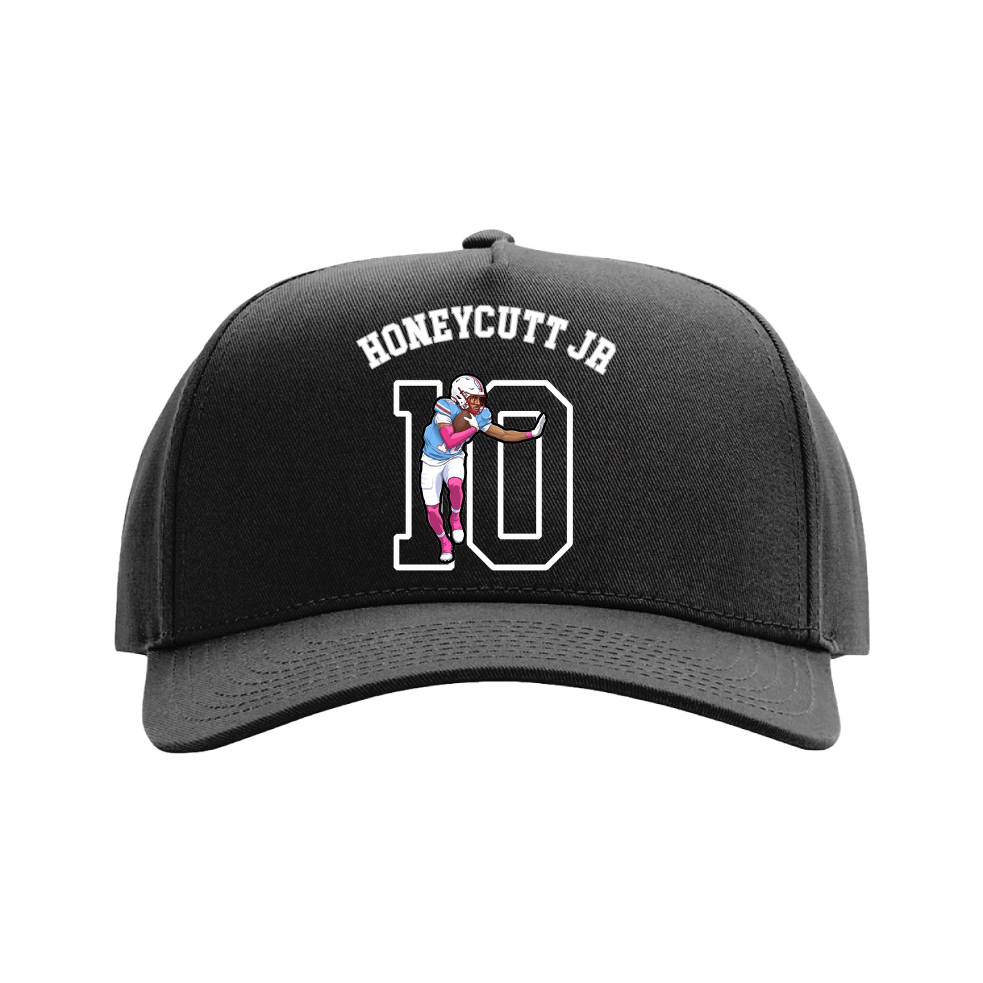 Full Fabric Five-Panel Champ Cap — Shirsey Arch in Black