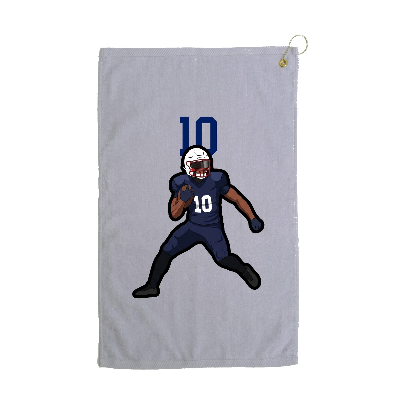 Golf Towel — Number Top in Grey