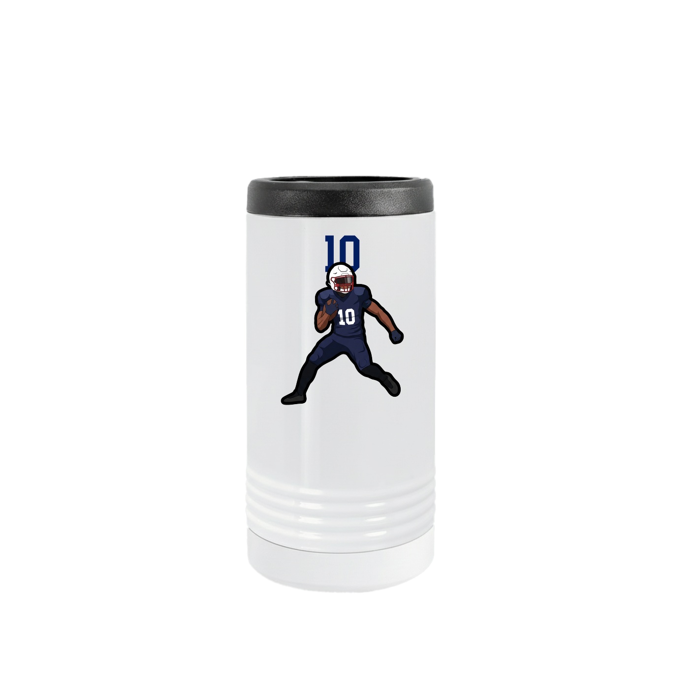 Slim Beverage Holder — Number Top in White