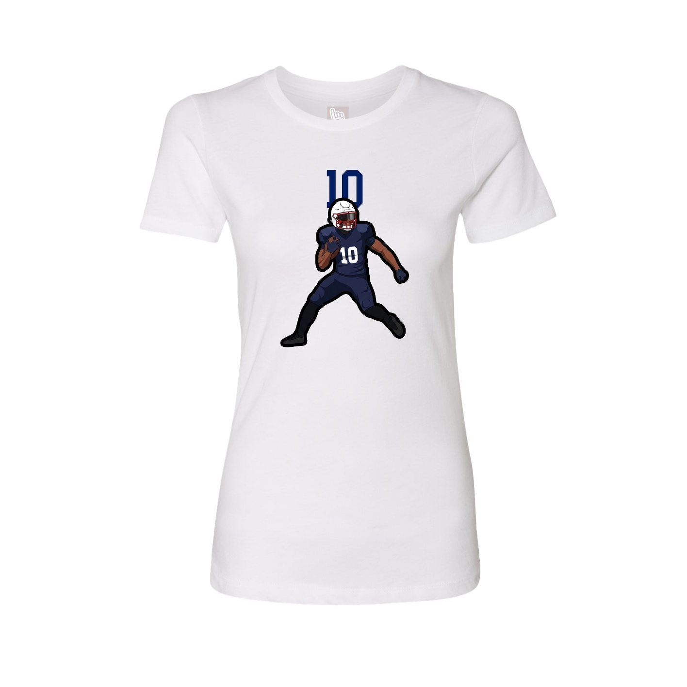 Womens Tee — Number Top in White