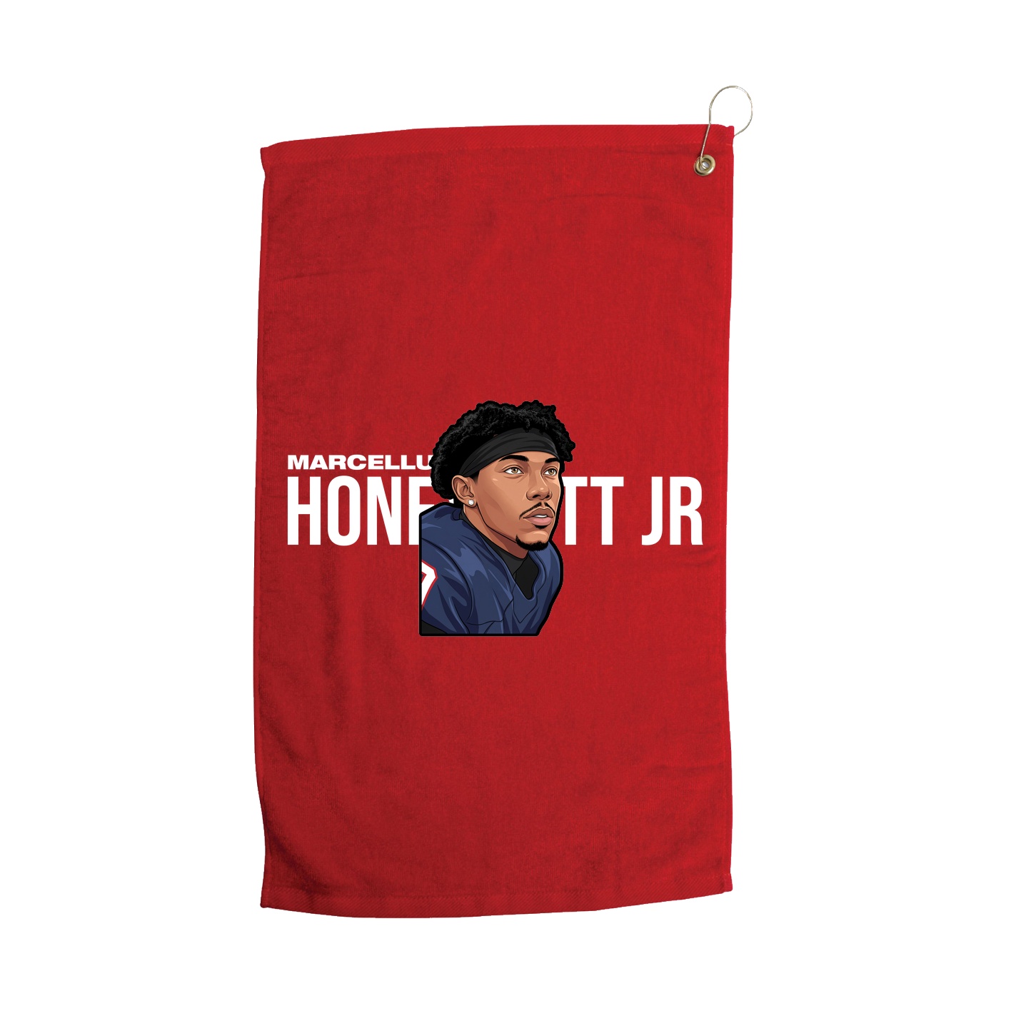 Golf Towel — Player Name in Red