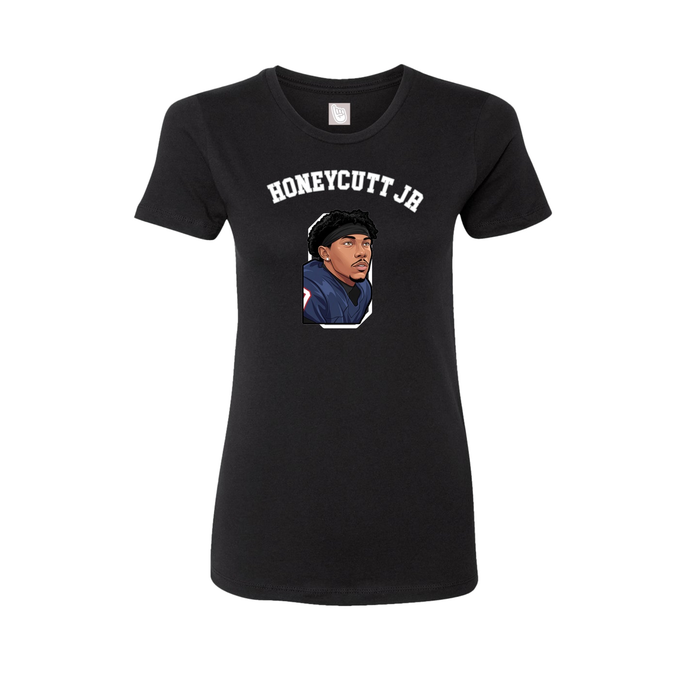 Fitted Women's Tee — Shirsey Arch in Black