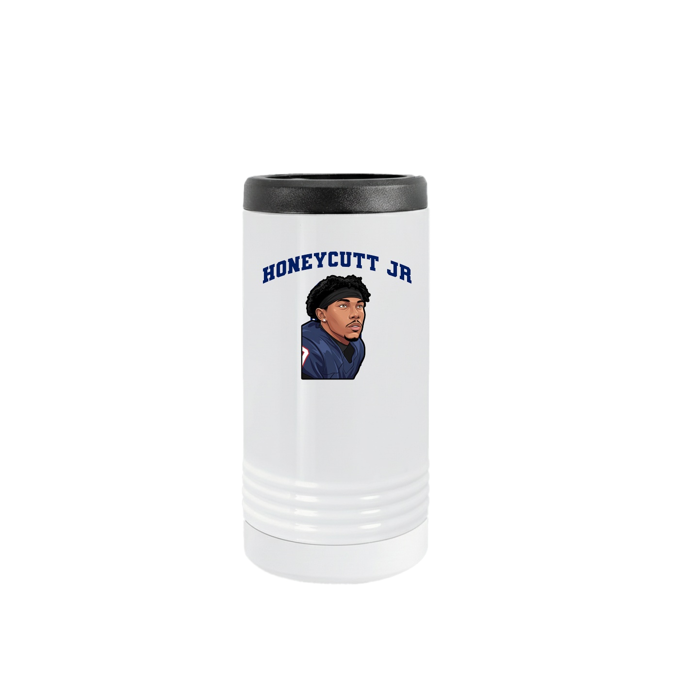 Slim Beverage Holder — Number in White