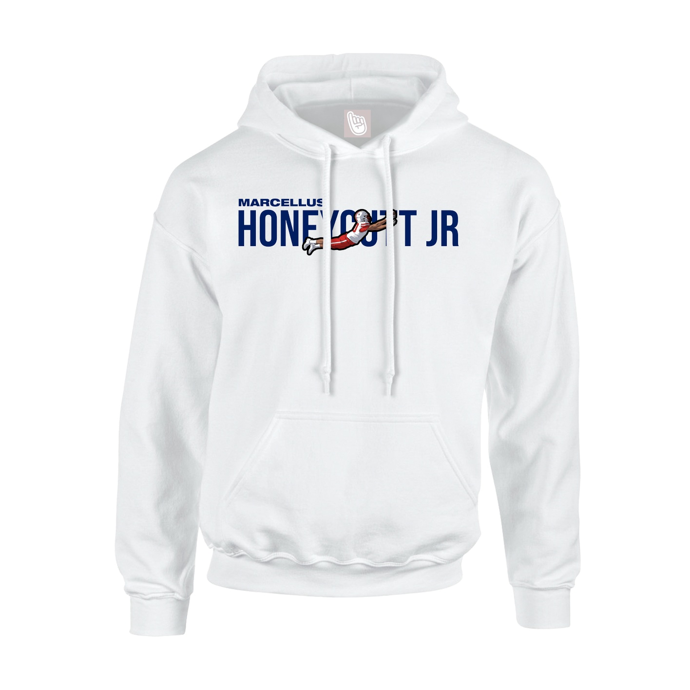 Youth Hoodie — Player Name in White